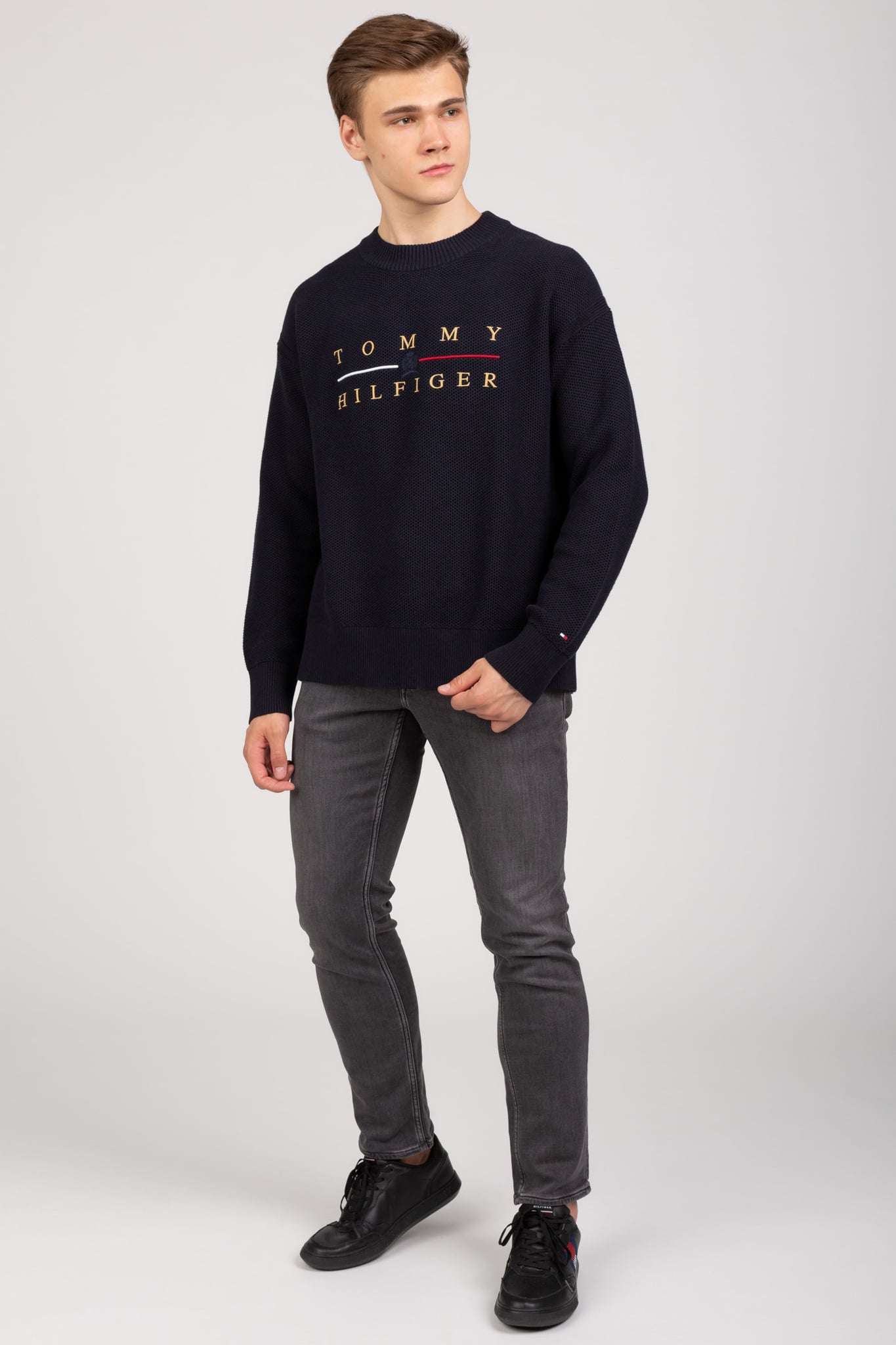 Свитер ICON EMBROIDERED STRUCTURED CREW 5