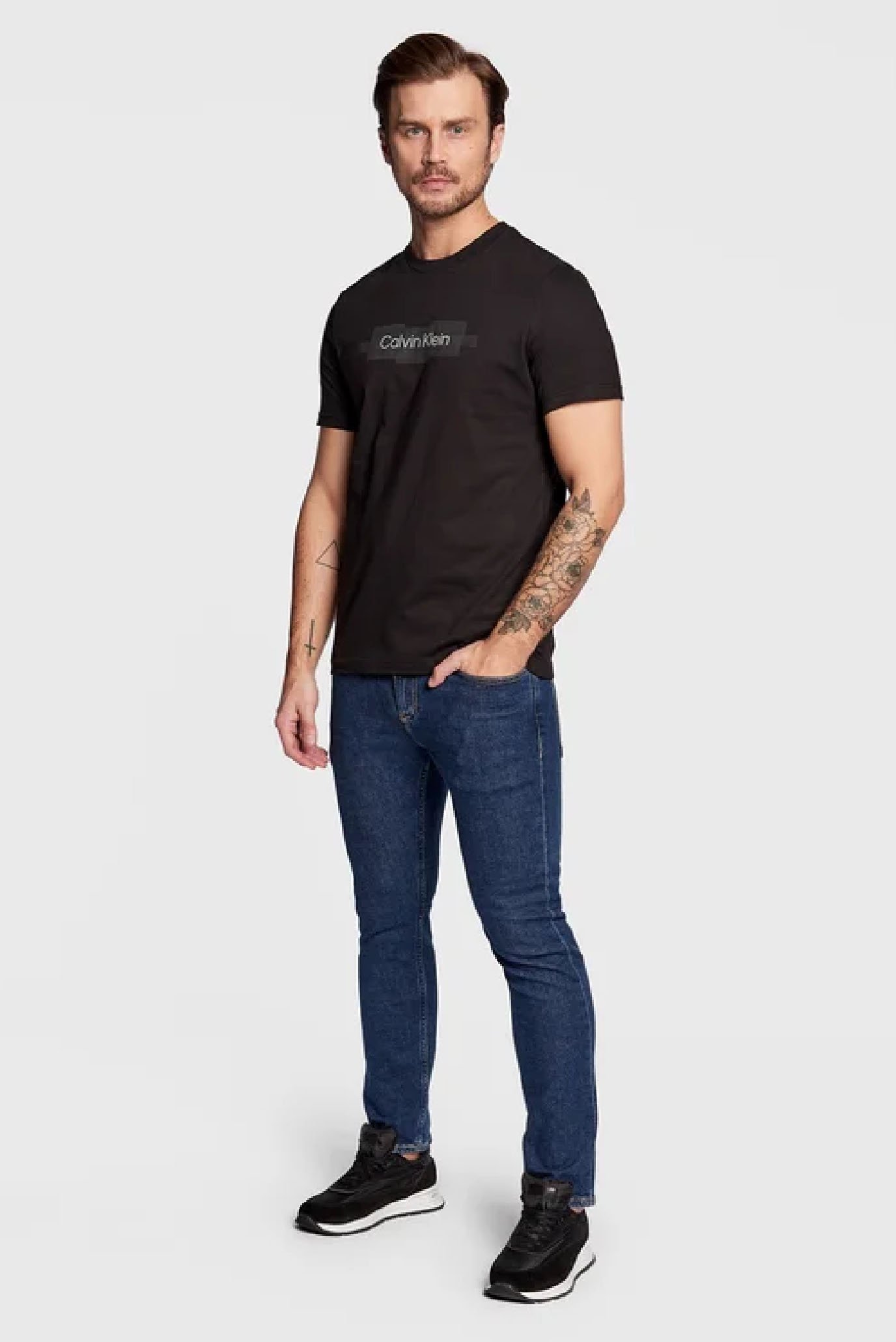 Мужские темно-синие джинсы SLIM FIT DARK BLUE 2