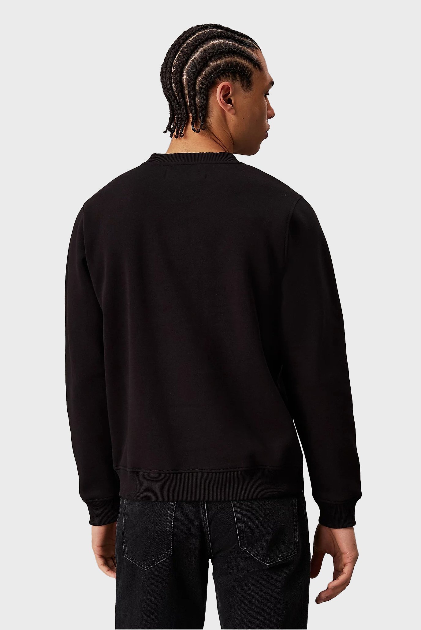 Мужской черный свитшот MONOLOGO CREW NECK 3