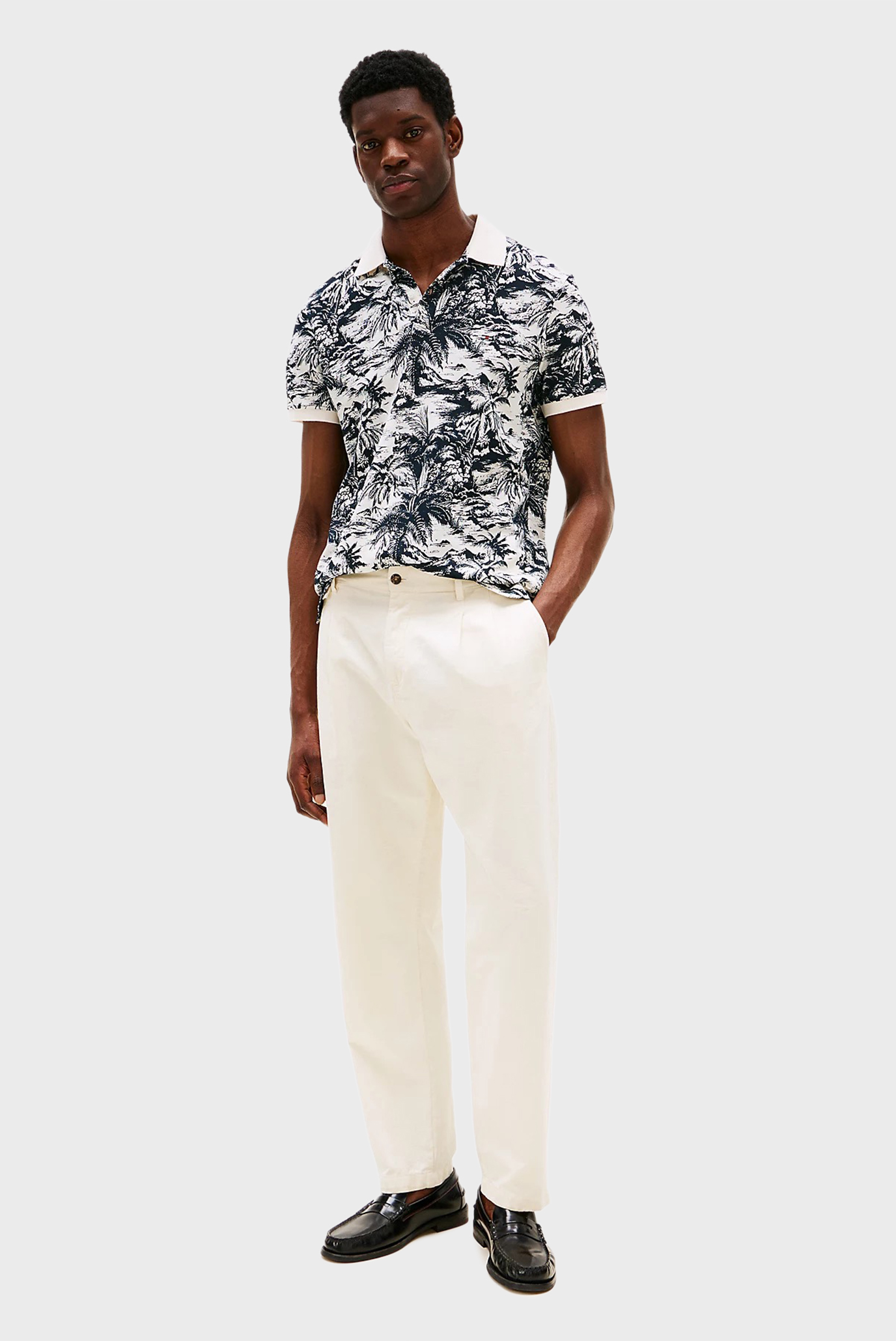 Поло ALL OVER PRINT LINEN REG POLO 3