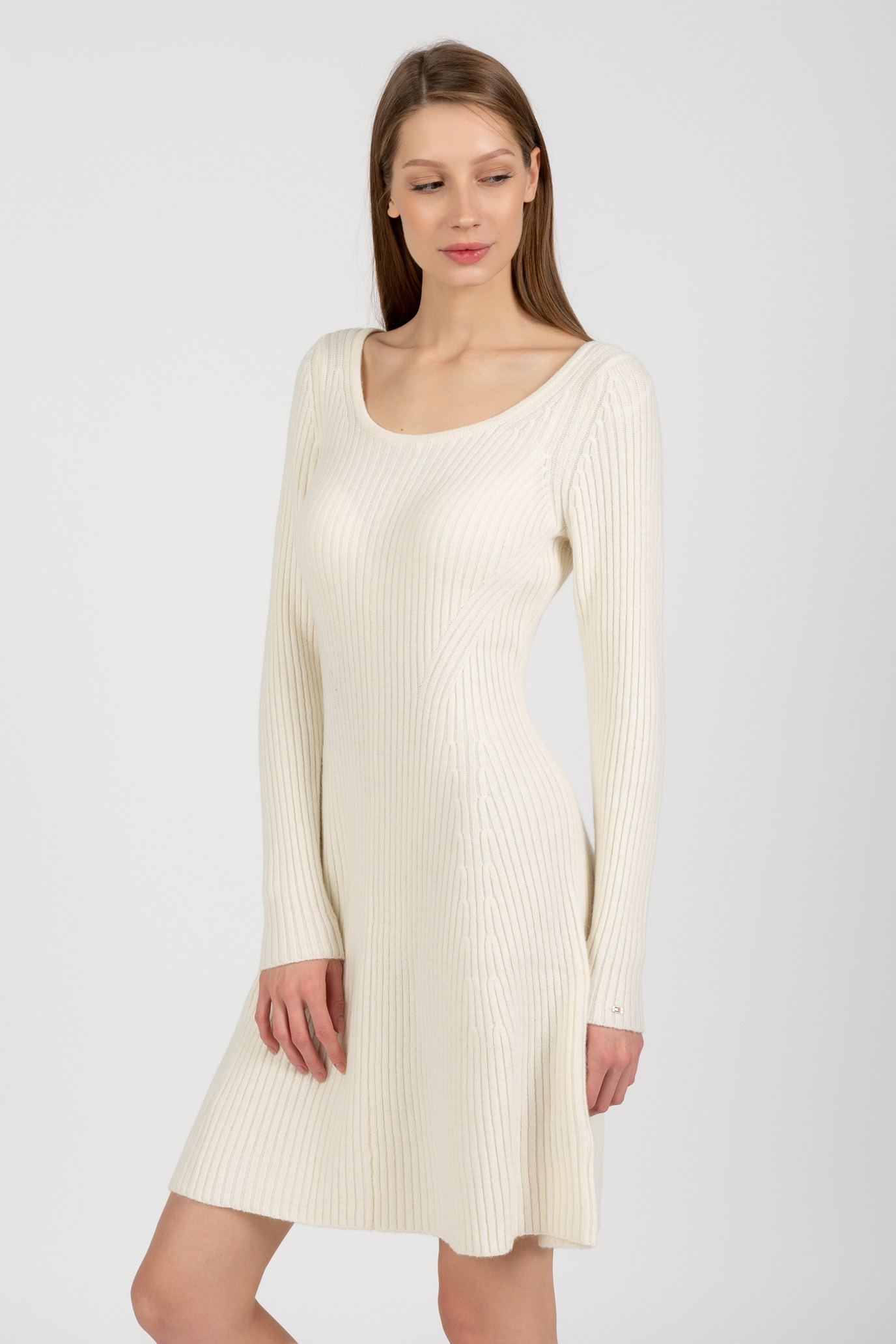 Платье FIT&FLARE SCOOP NECK RIBS DRESSTommy Hilfiger Платье FIT&FLARE SCOOP NECK RIBS DRESS 2