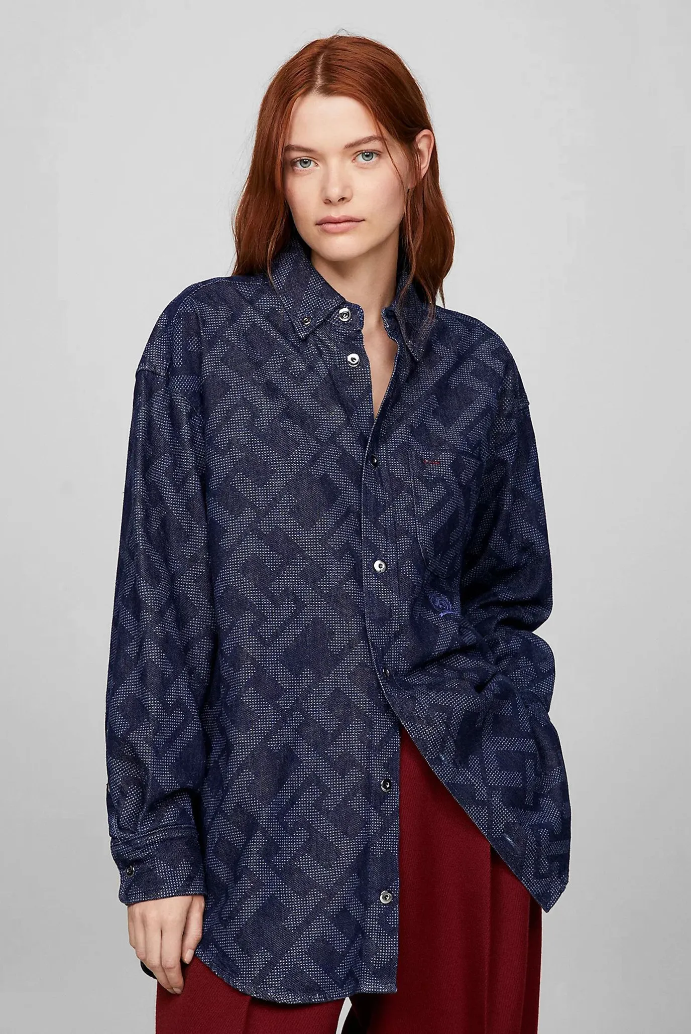 Рубашка THC DG MONOGRAM DENIM SHIRT 4