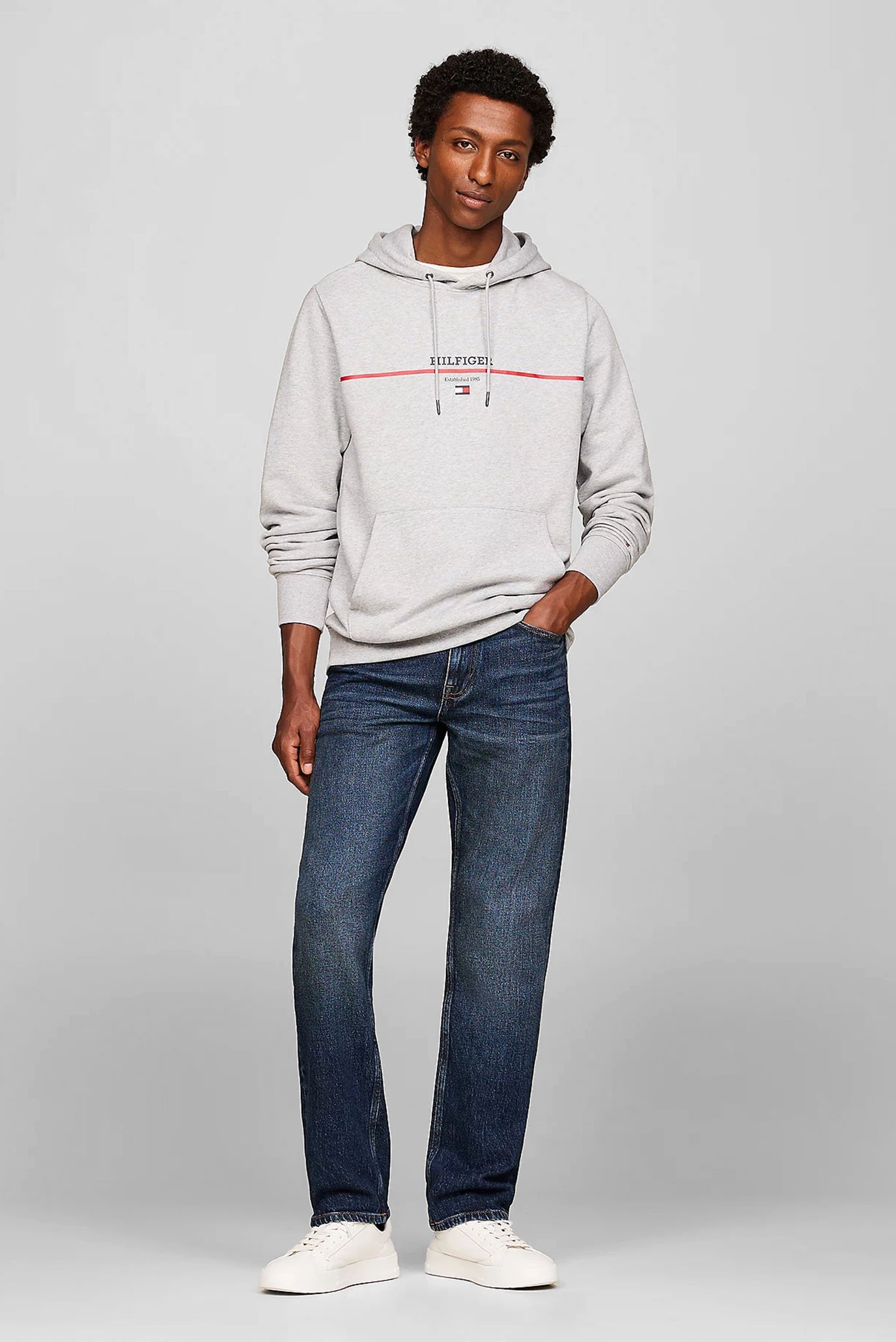 Худи HILFIGER STRIPE TERRY HOODY 2