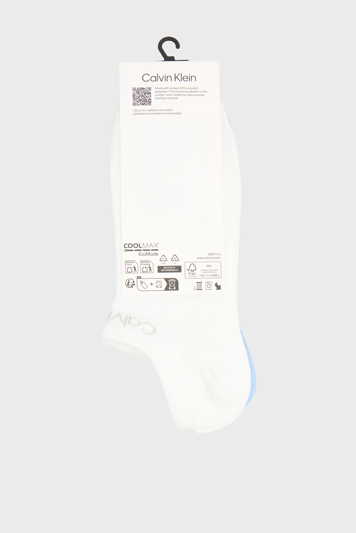 Носки CK WOMEN SNEAKER GRIPPER 2P SU 3