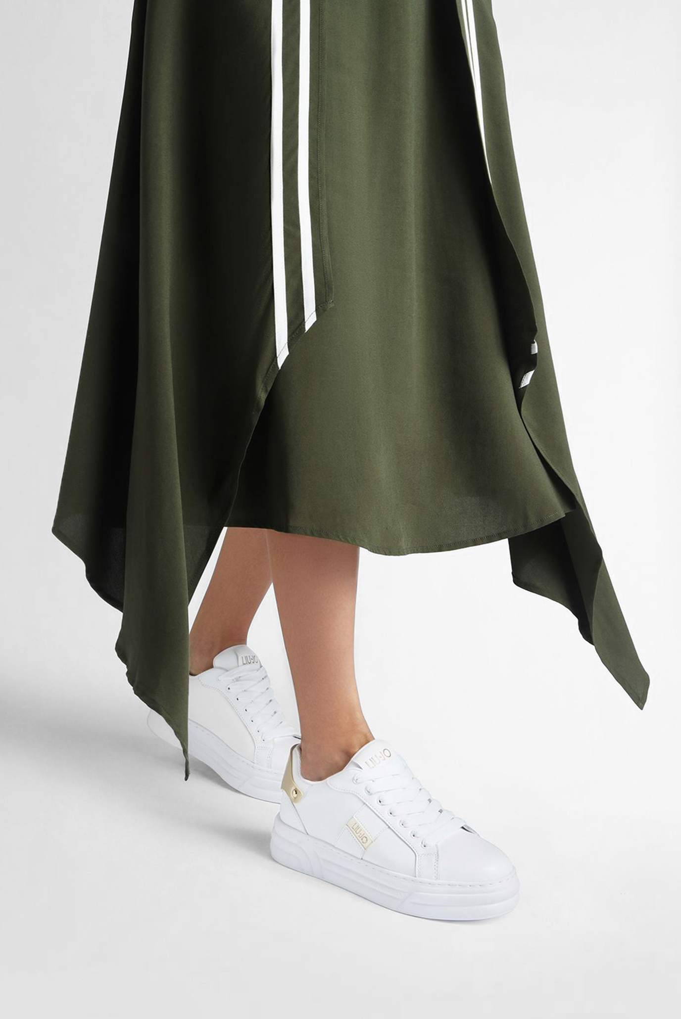 Кеды CLEO 29 - SNEAKER CALF LEATHER LAMINAT WHITE LIGHT GOLD 6