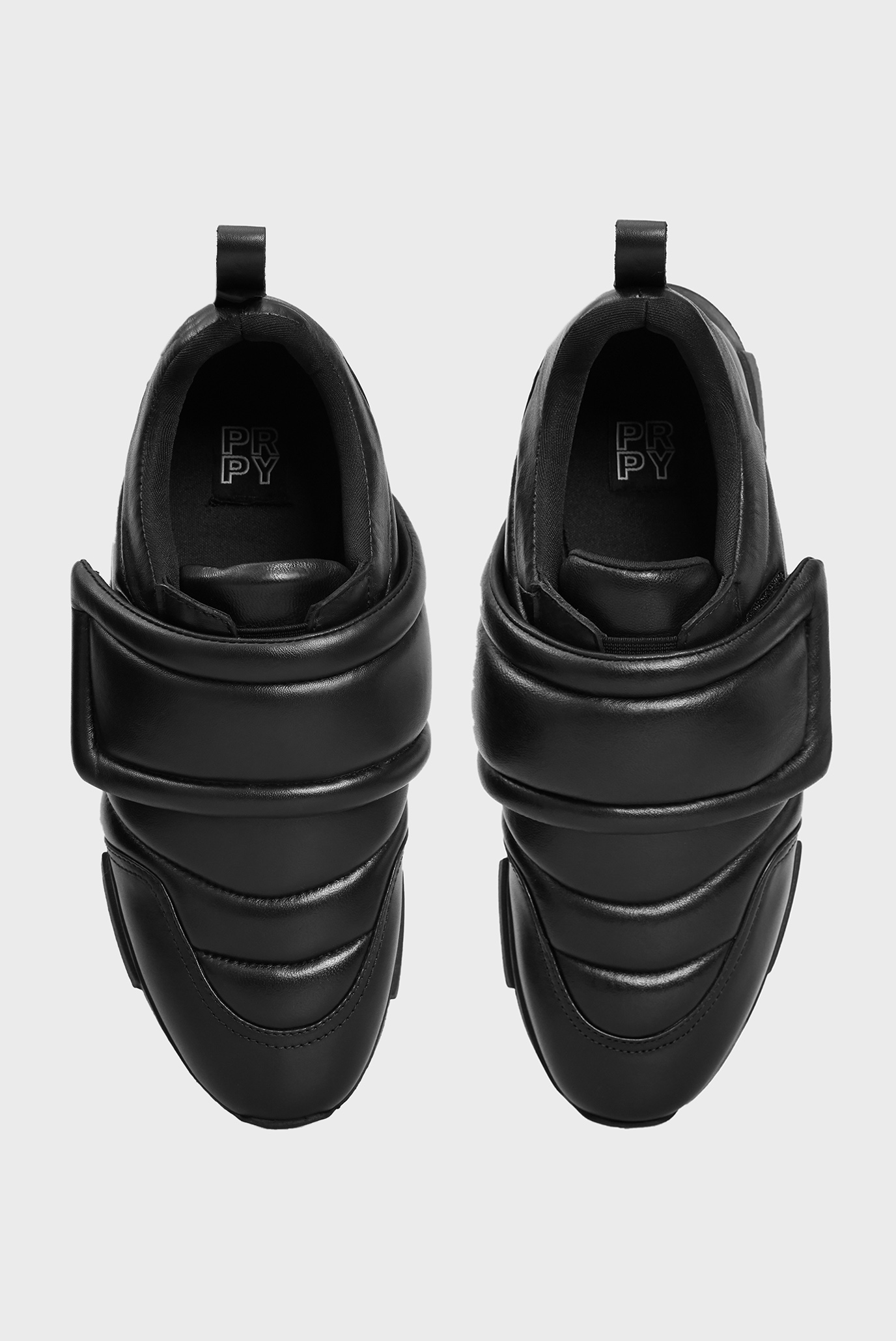 Женские черные кожаные кроссовки Carolina 9