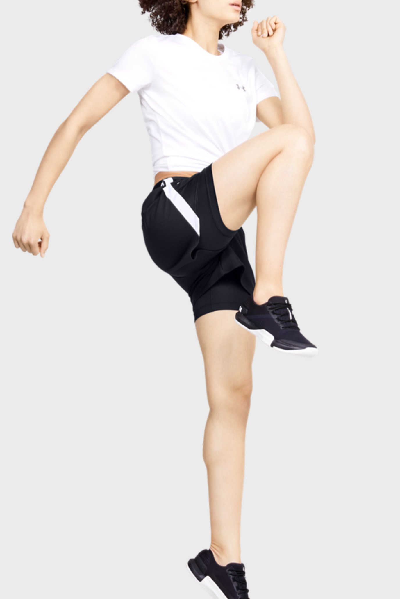 Женские черные шорты Play Up 2-in-1 8