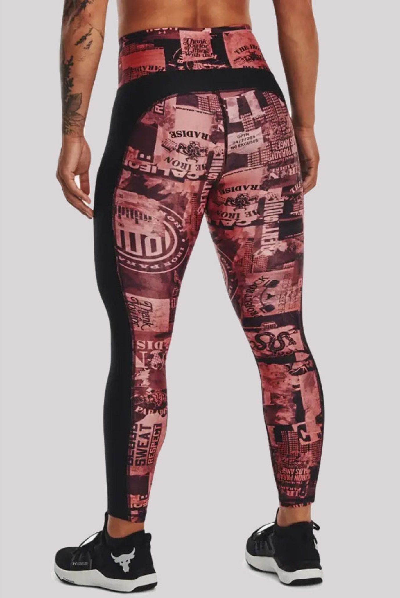 Легинсы UA Pjt Rck HG Ankle Lg Print 2