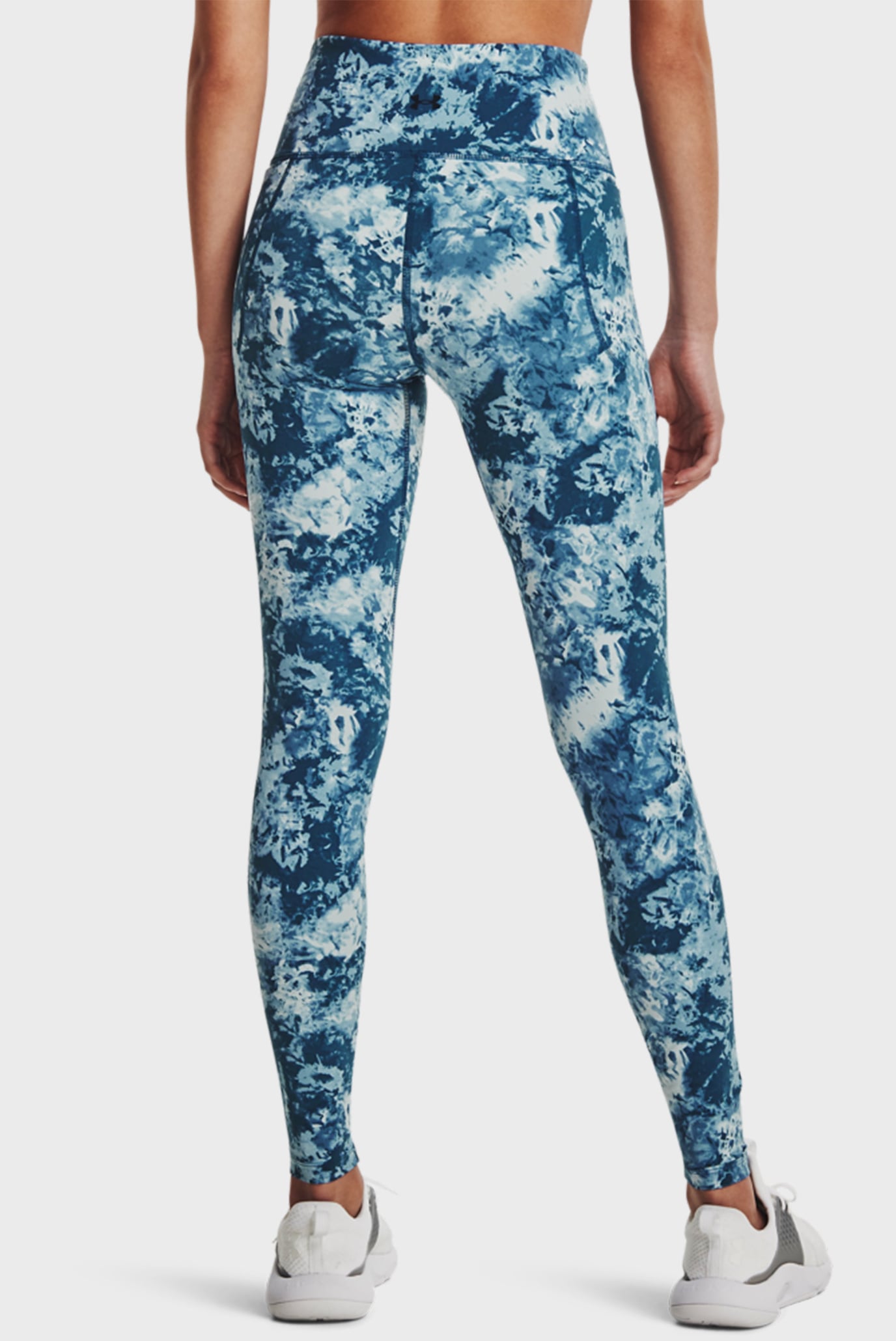 Женские голубые тайтсы UA BTG MERIDIAN PRINT LEG 9