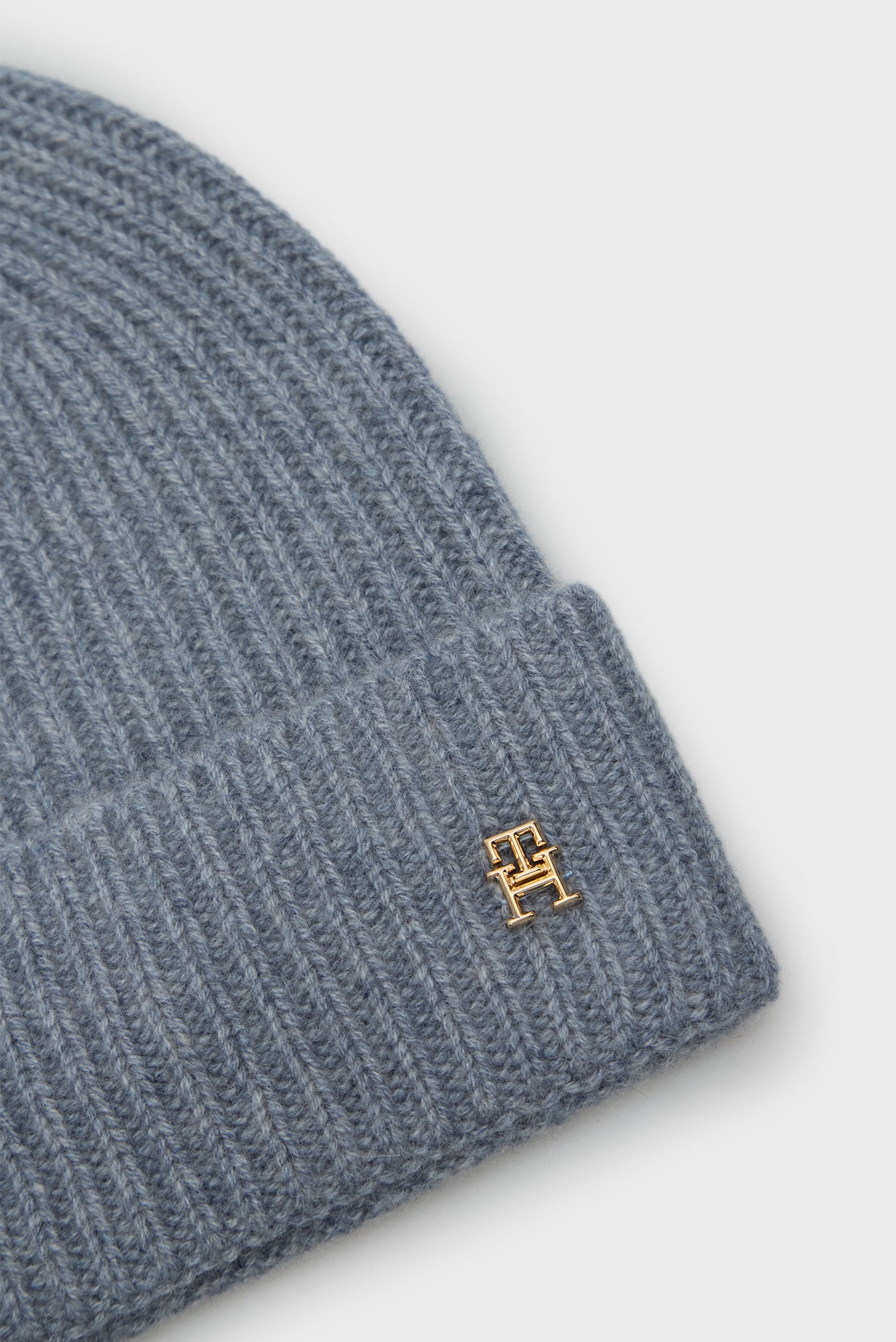 Женская голубая кашемировая шапка CASHMERE CHIC 4