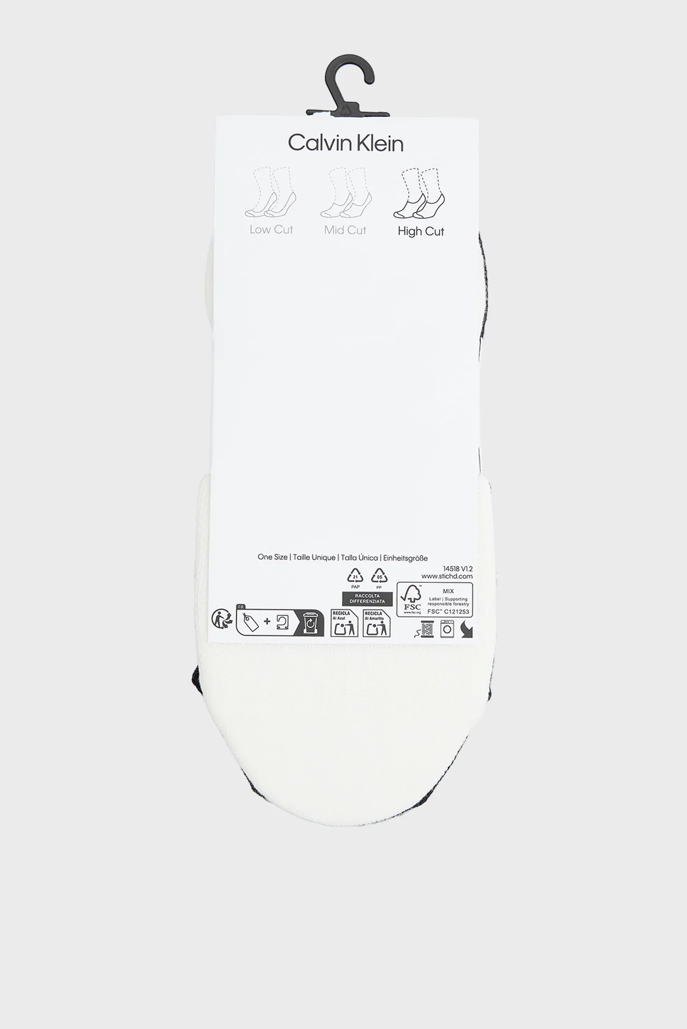 Следы CK WOMEN FOOTIE HC 2P LOGO STR 3