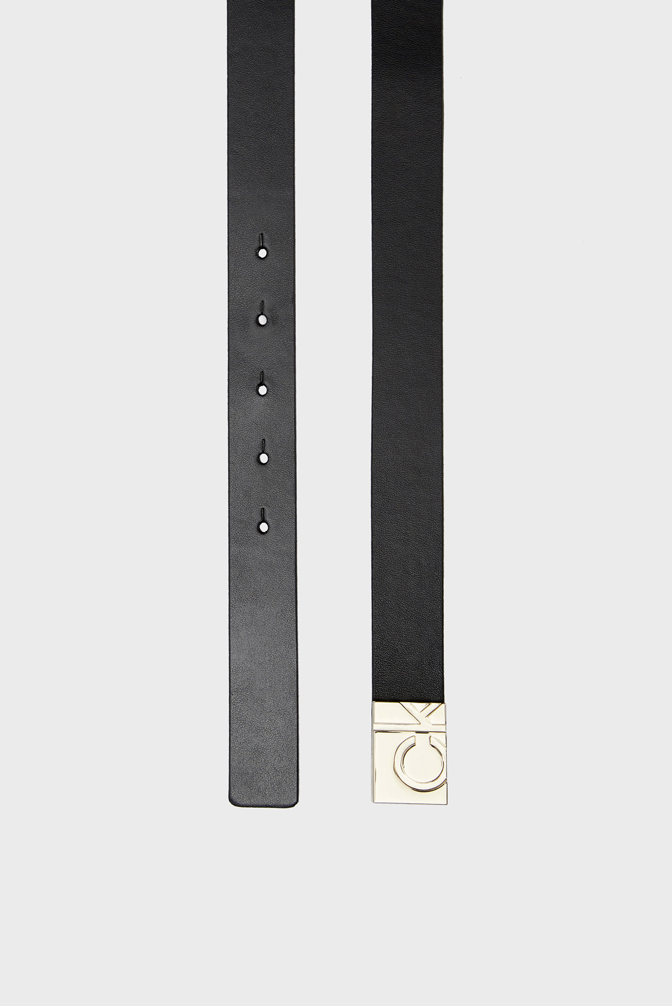 Женский черный кожаный ремень SQUARE PLAQUE BUCKLE Calvin Klein Женский черный кожаный ремень SQUARE PLAQUE BUCKLE 7