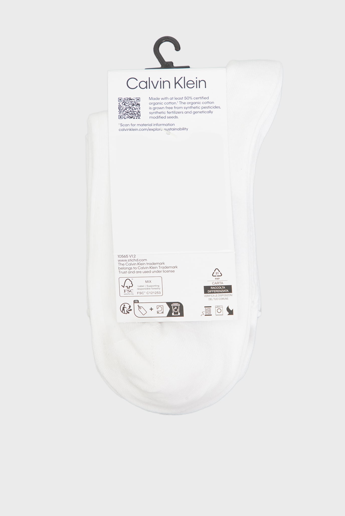 Носки CK WOMEN SHORT SOCK 2P ROLL TOP 3