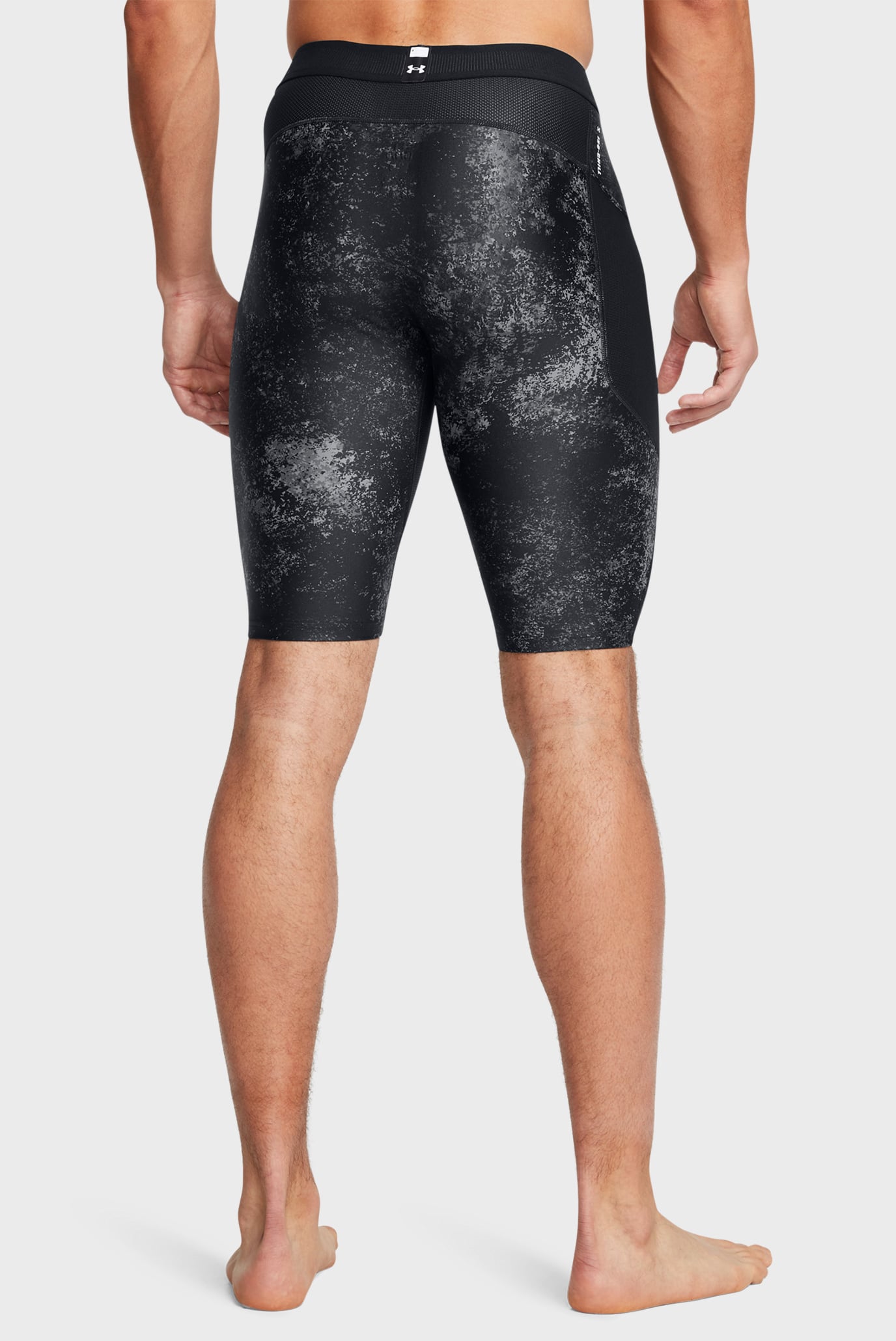 Мужские черные велосипедки UA HG IsoChill Prtd Lg Sts 2