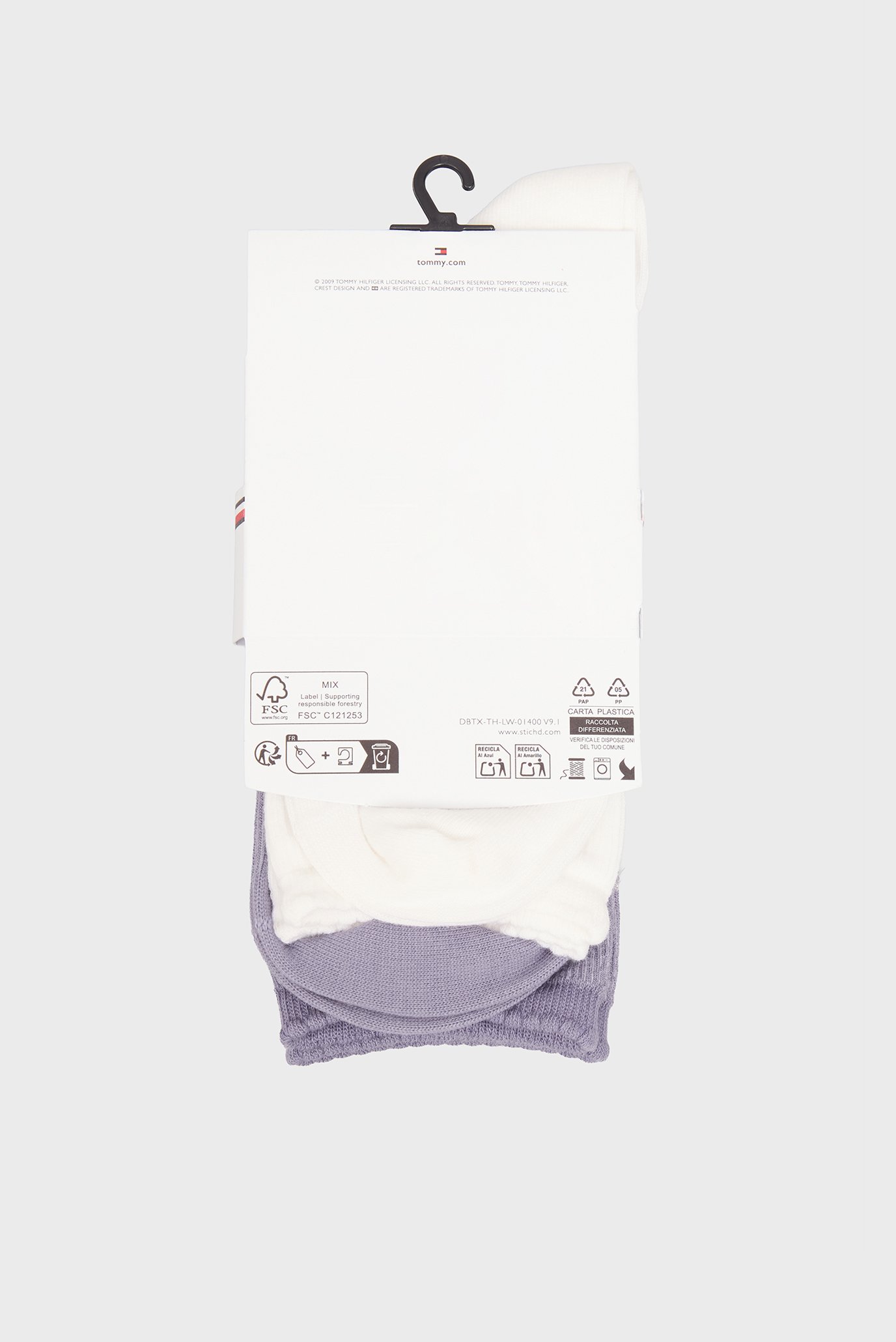 Носки TH WOMEN SOCK 2P RIB LUREX STRIPE 2