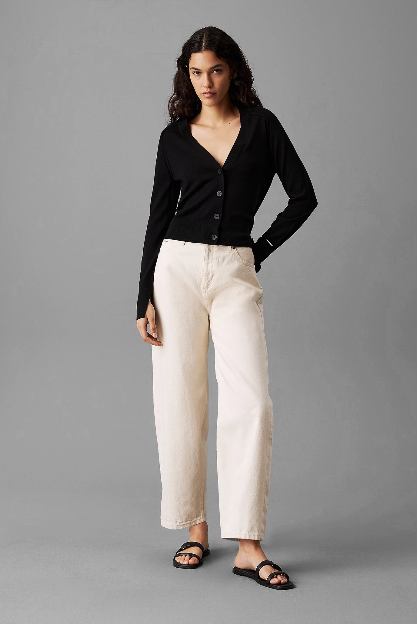 Кардиган MERINO WOOL V-NECK CARDIGAN 2