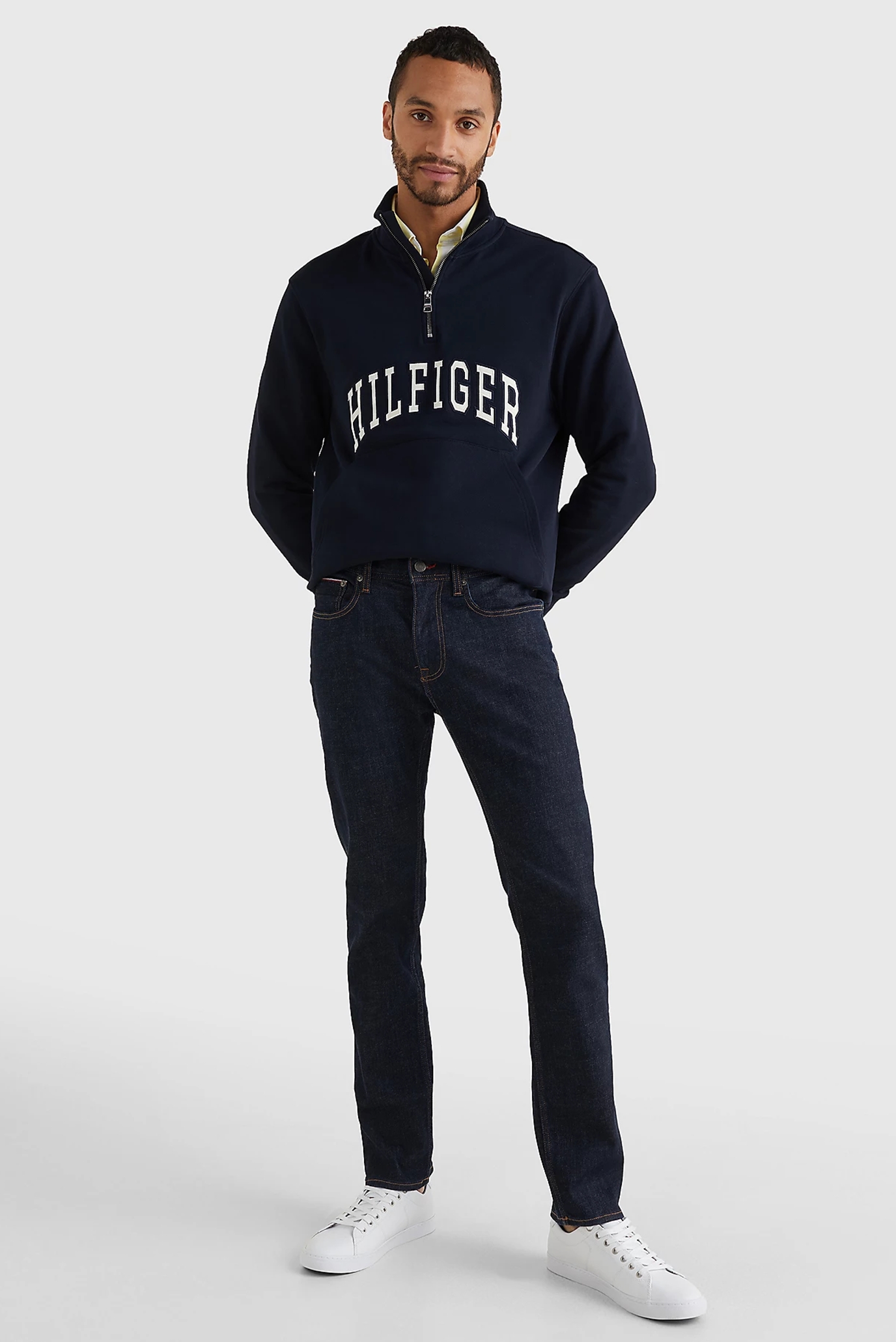 Мужские темно-синие джинсы CORE STRAIGHT DENTON OHIO RINSE 7