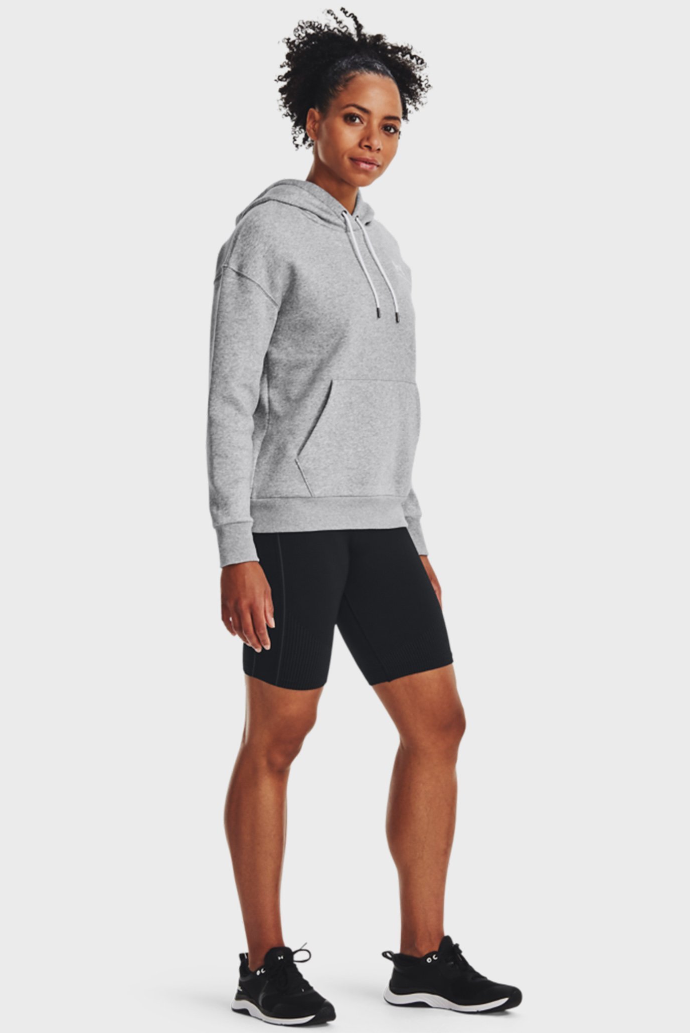 Женское серое худи Essential Fleece HoodieUnder Armour Женское серое худи Essential Fleece Hoodie 2
