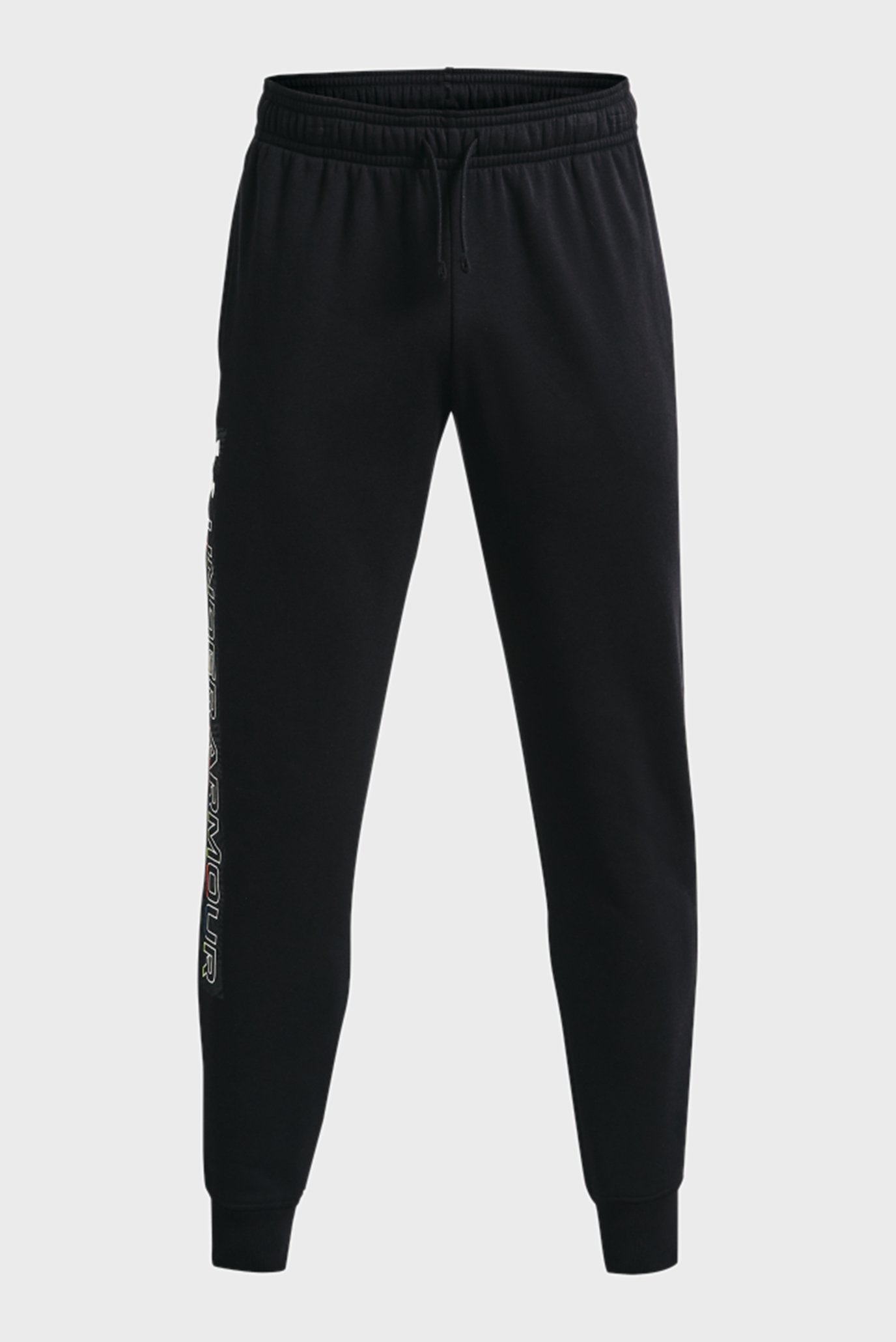 Мужские черные спортивные брюки UA RIVAL FLC GRAPHIC JOGGER 5