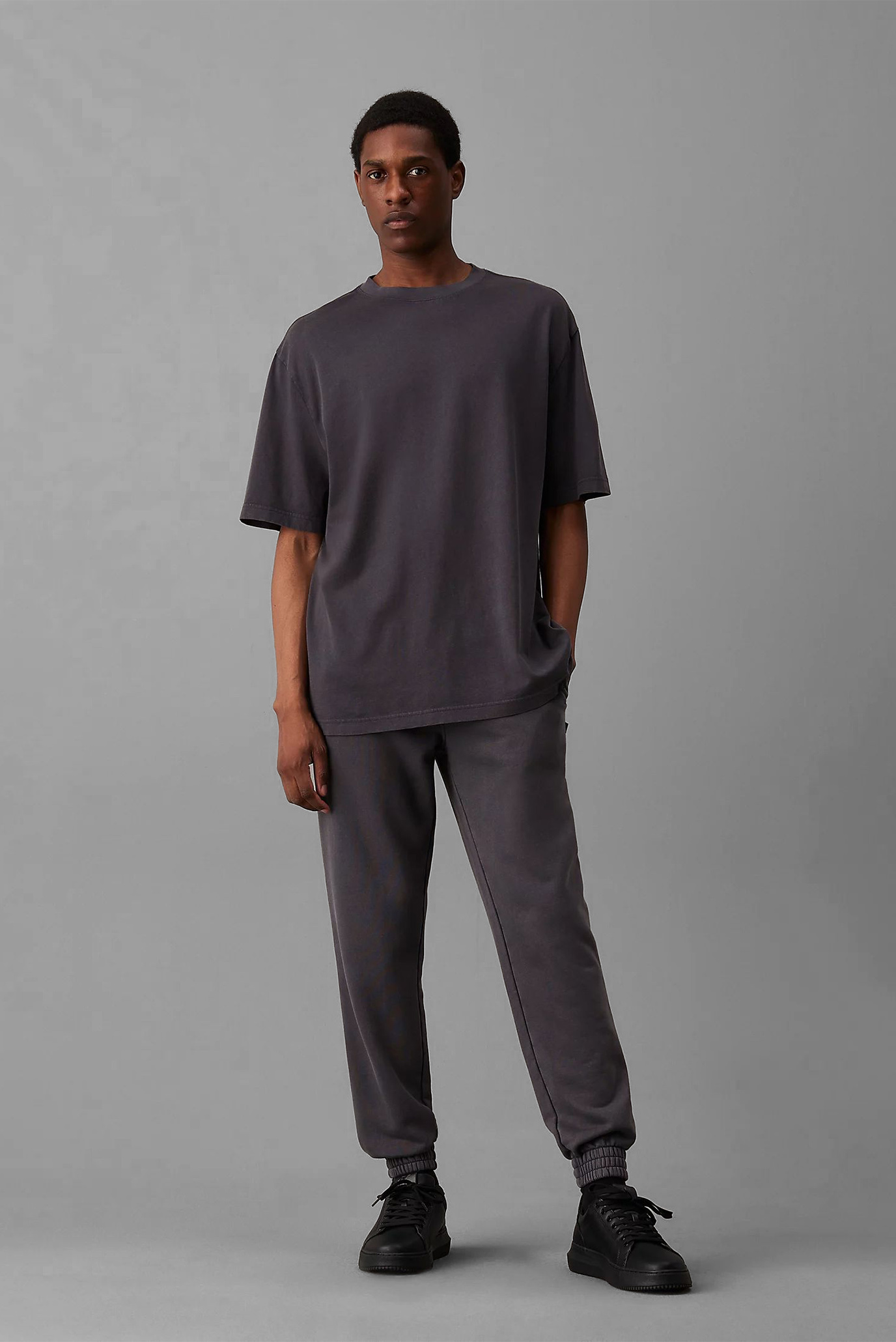 Мужские темно-серые спортивные брюки WASHED HEAVY 2