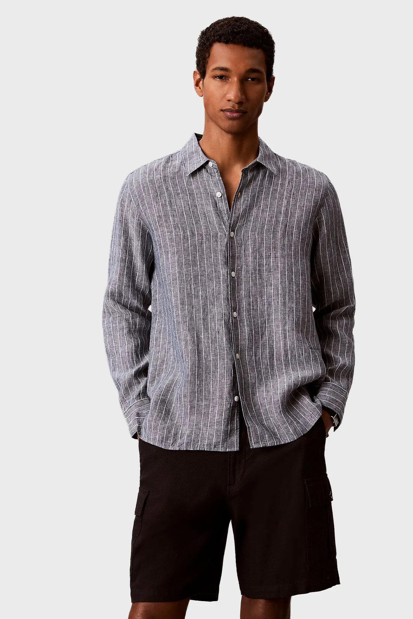 Рубашка LS YD PINSTRIPE LINEN CLASSIC SH 1