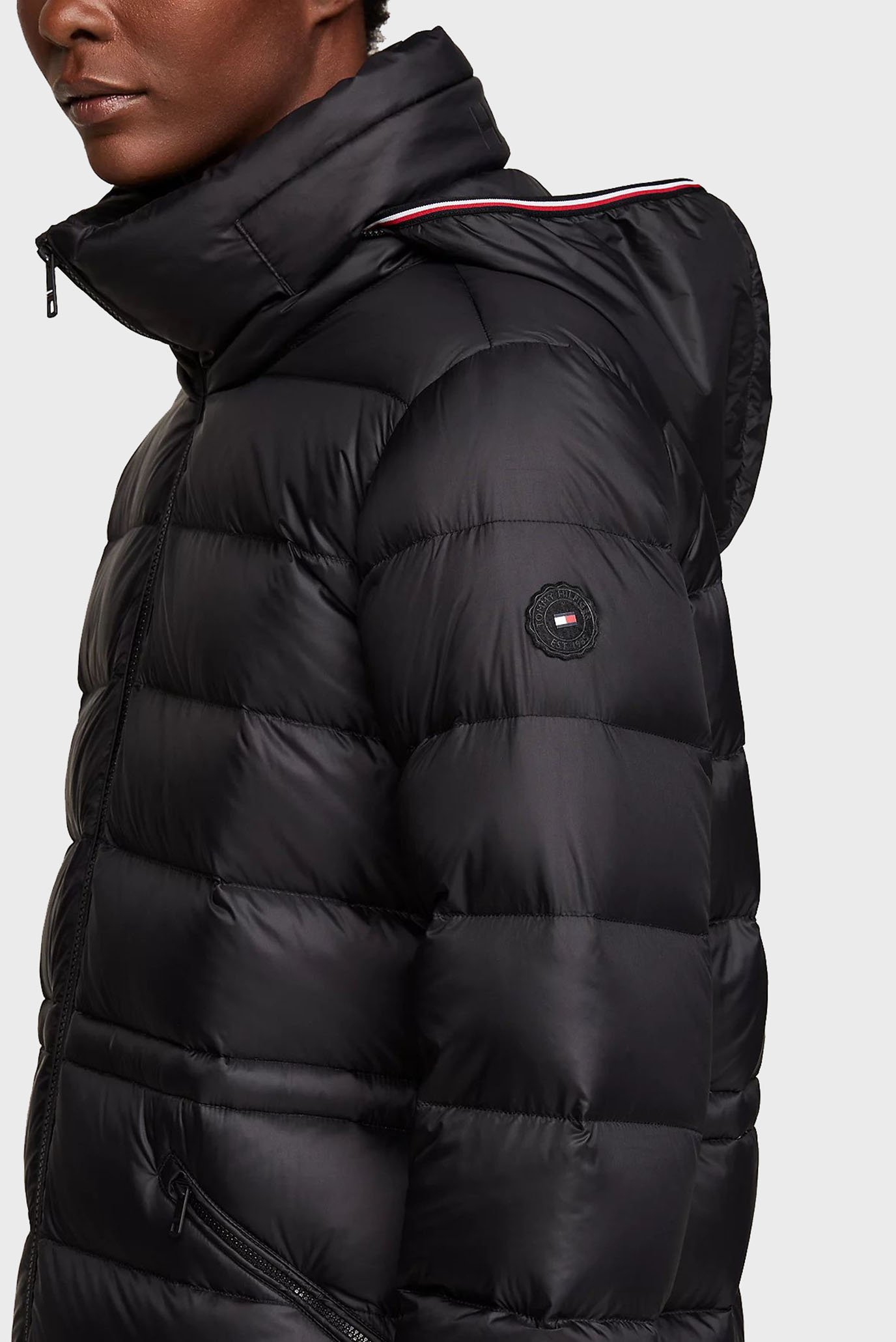 Женский черный пуховик MW DOWN  FUNNEL NK MAXI COAT 3