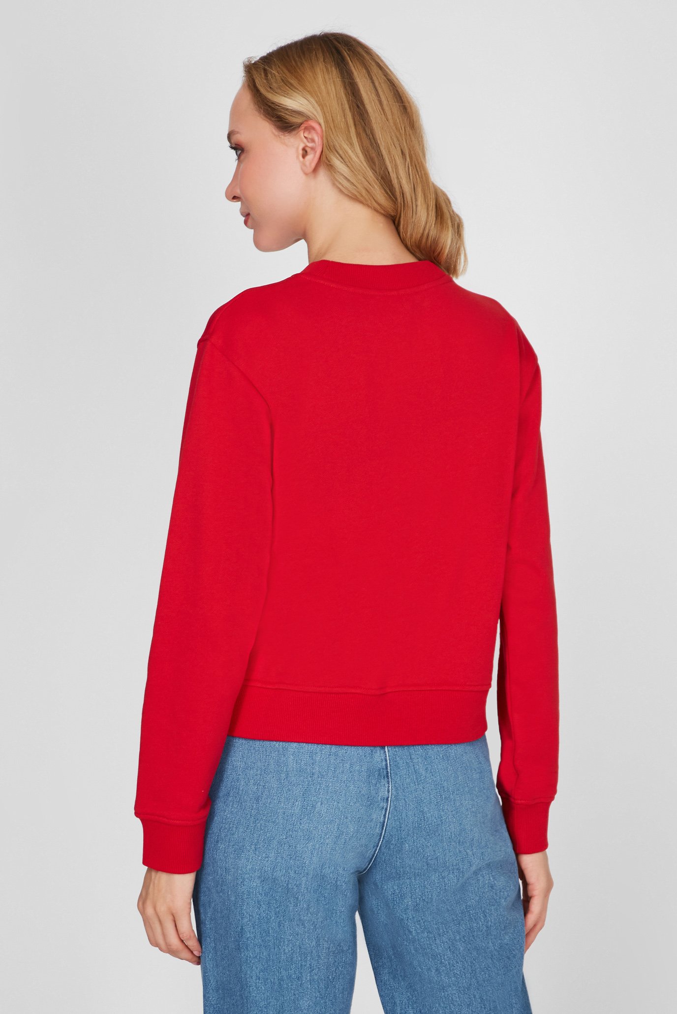 Женское красное свитшот ICON REGULAR C-NKTommy Hilfiger Женское красное свитшот ICON REGULAR C-NK 9