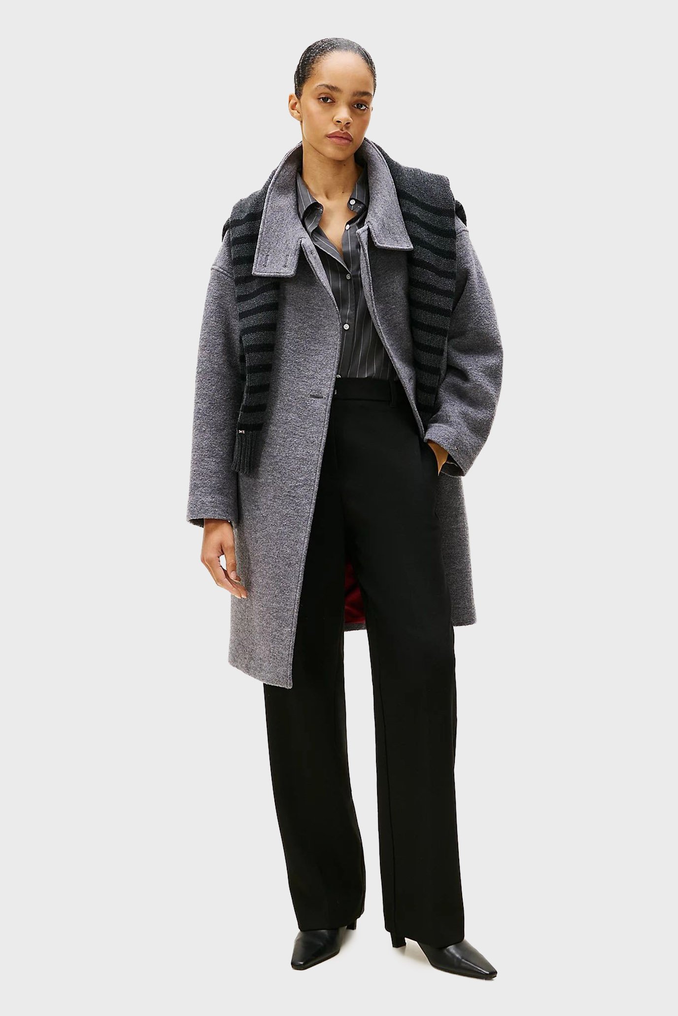 Пальто WOOL TEXTURE REG FUNNEL NK COAT 1