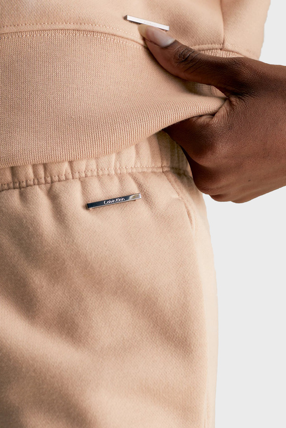 Женские бежевые спортивные брюки RELAXED FLEECE JOGGER