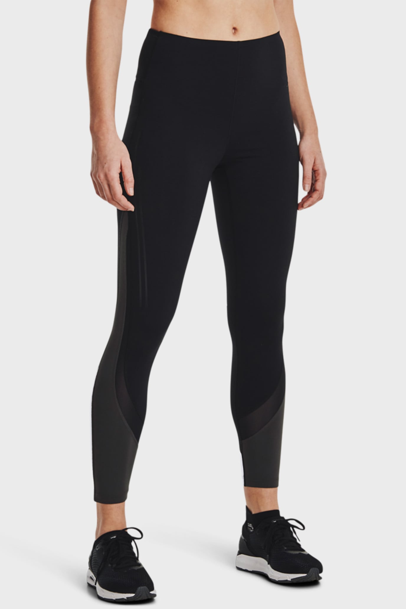 Женские черные тайтсы UA PaceHER Ankle Tight 7