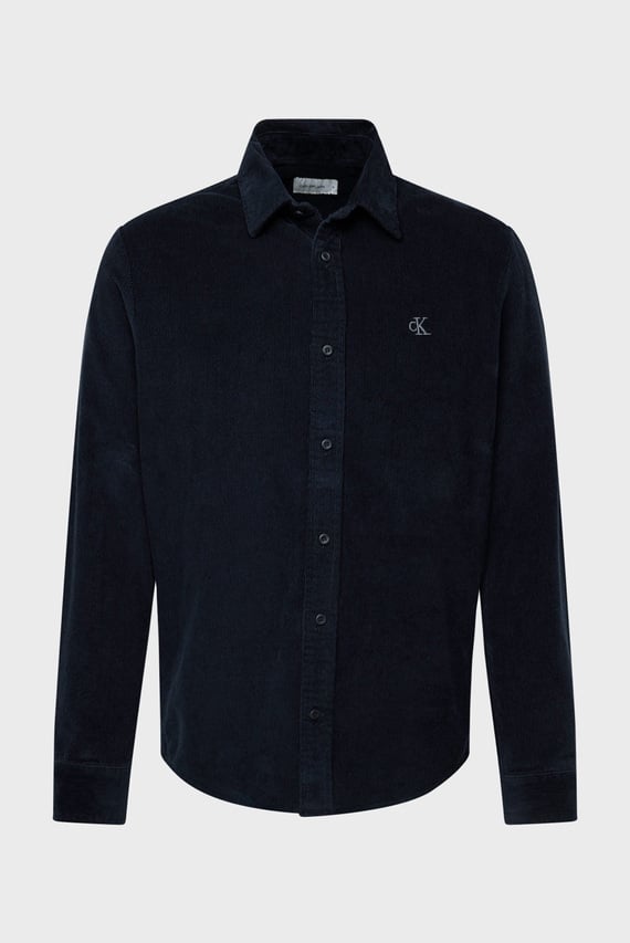 Мужская темно-синяя вельветовая рубашка CORDUROY REGULAR FIT