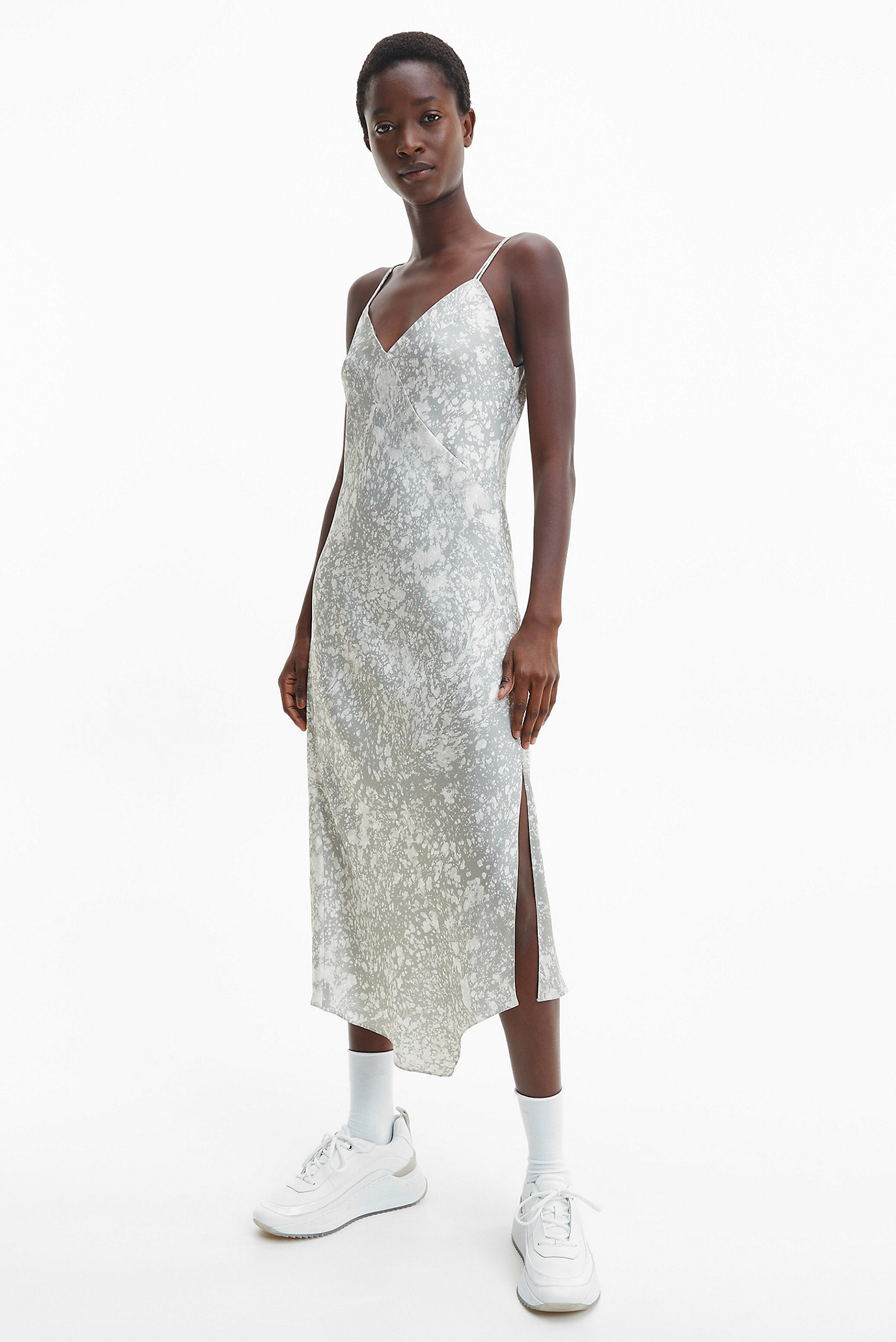 Платье VISCOSE MARBLE PRINT SLIP DRESS 1