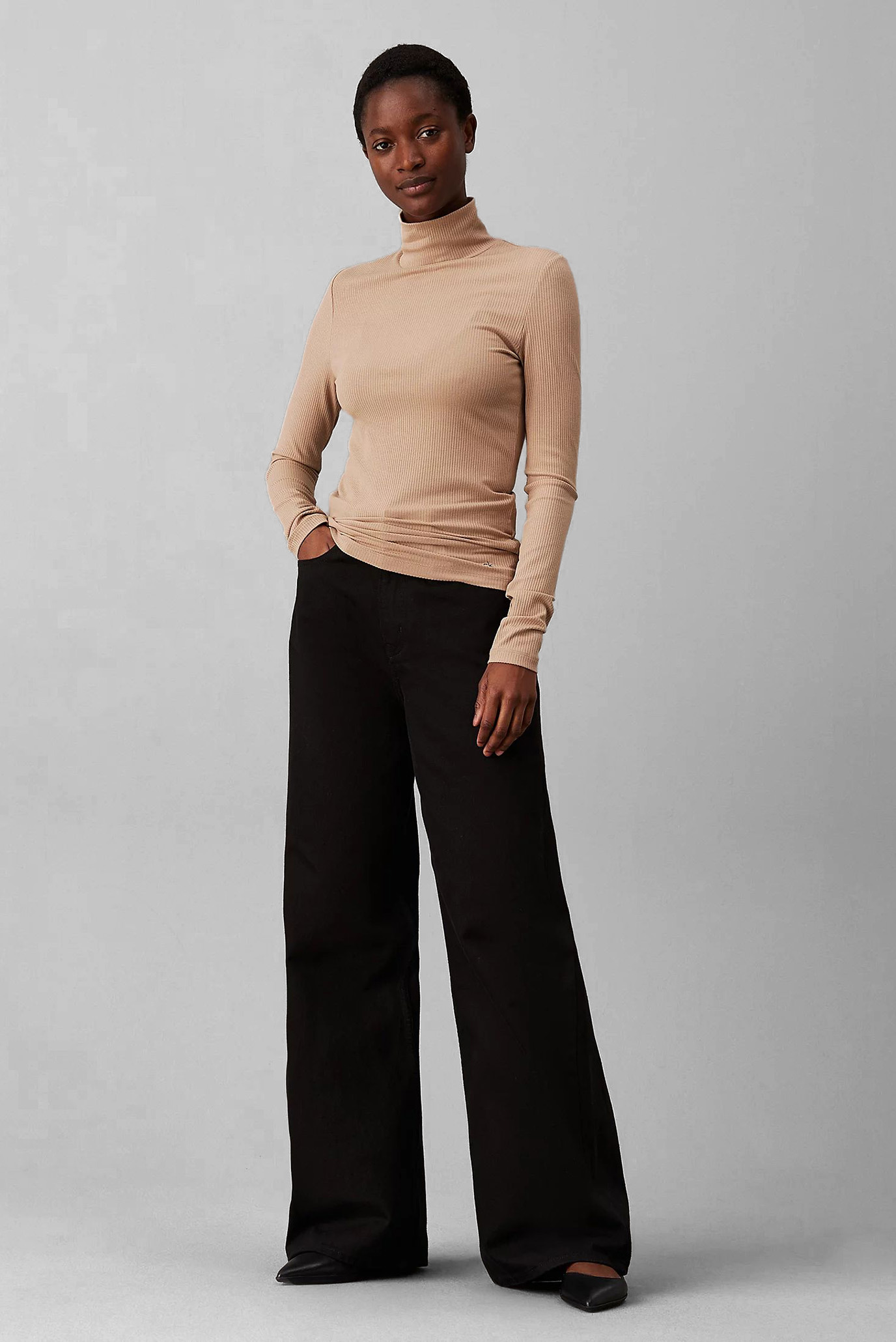 Лонгслив MODAL RIB MOCK-NECK TOP 2