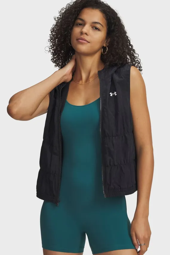 Ветровка UA Rival Woven Ruched Vest-BLK Under Armour