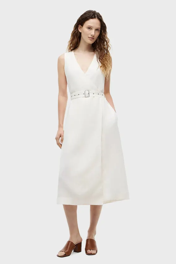 Платье VIS LINEN BELTED MIDI NS DRESS Tommy Hilfiger