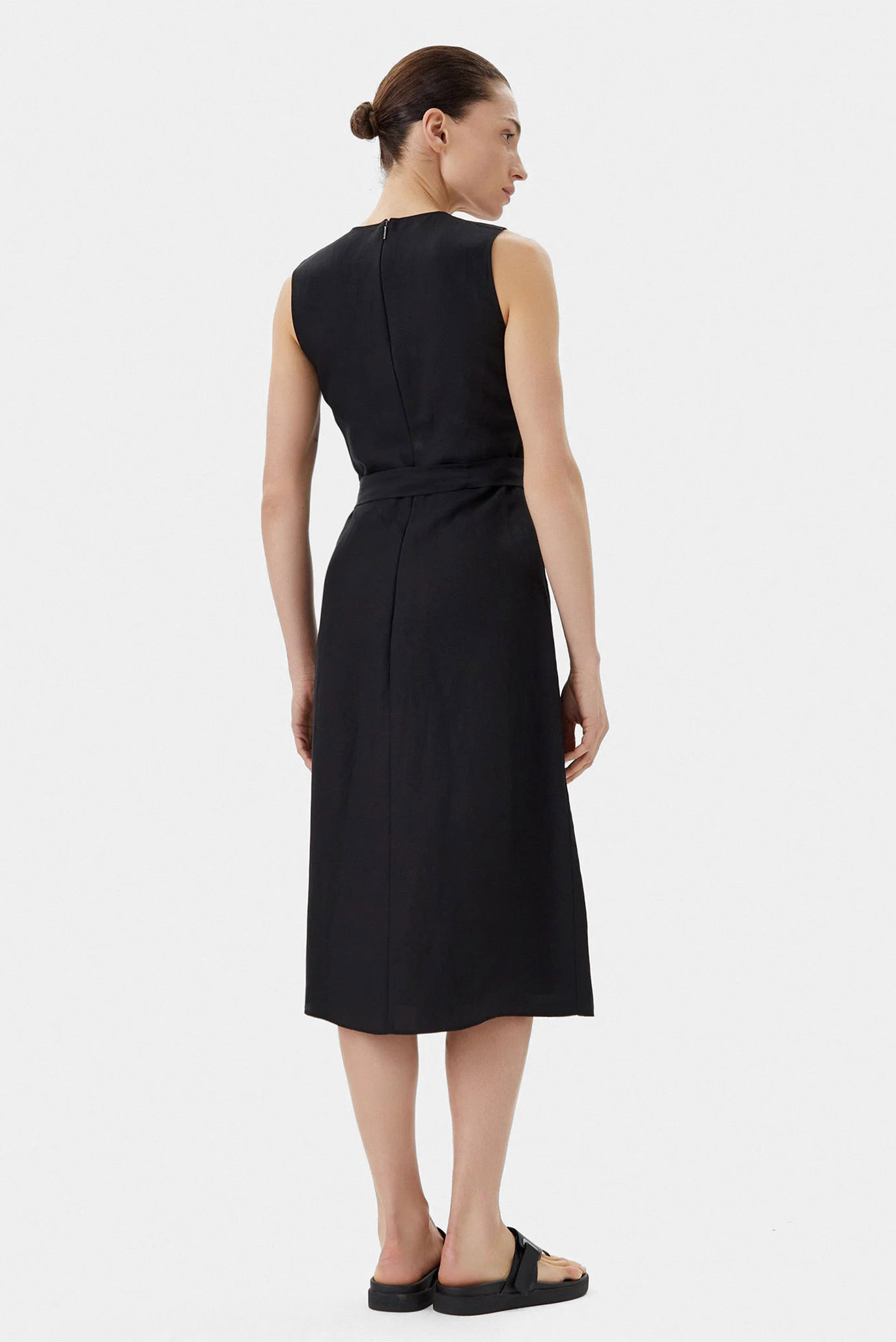 Женское черное платье NS V NECK 3