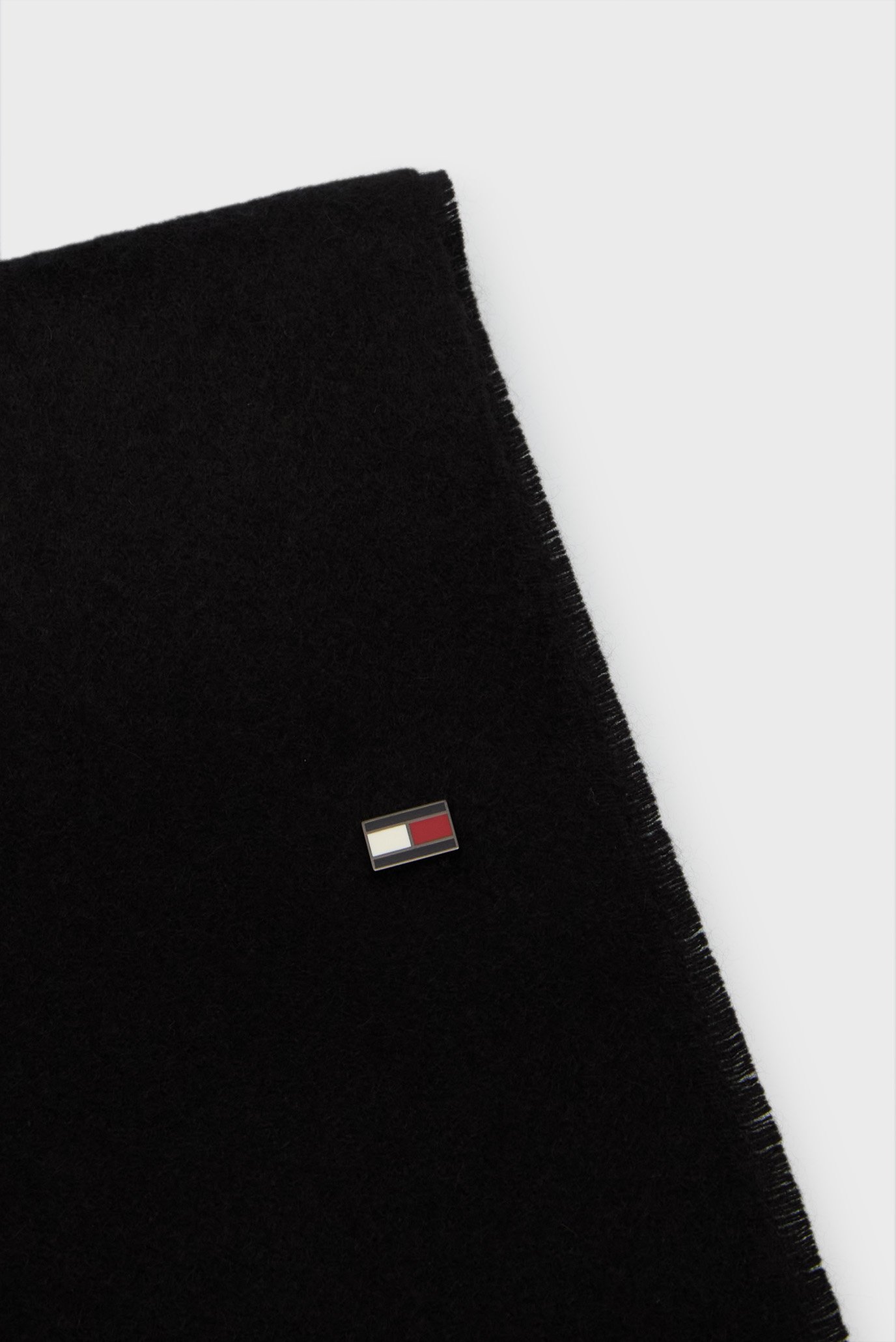 Мужской черный кашемировый шарф TH DC CASHMERE SCARF 4