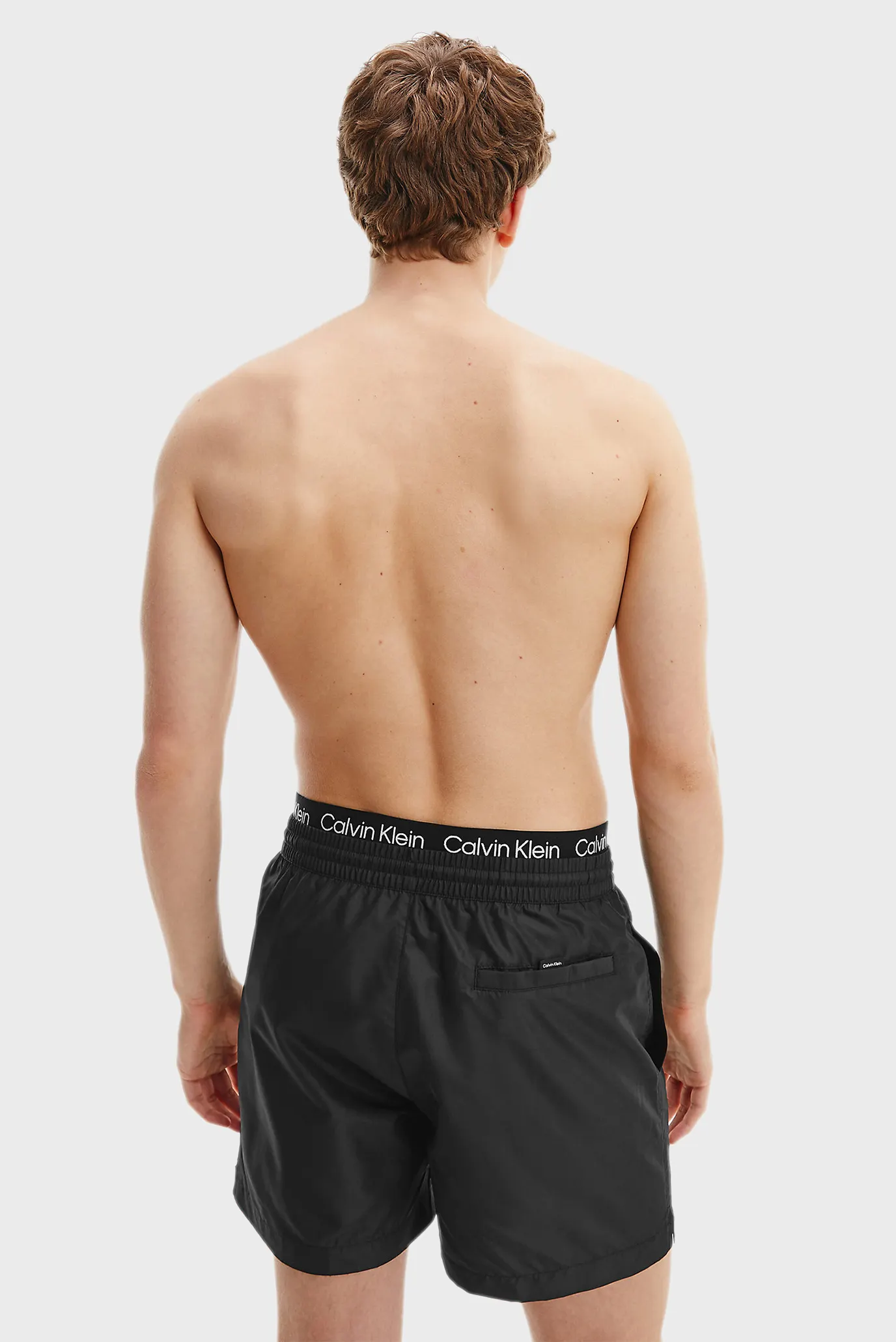 Мужские черные плавательные шорты MEDIUM DOUBLE WB 7