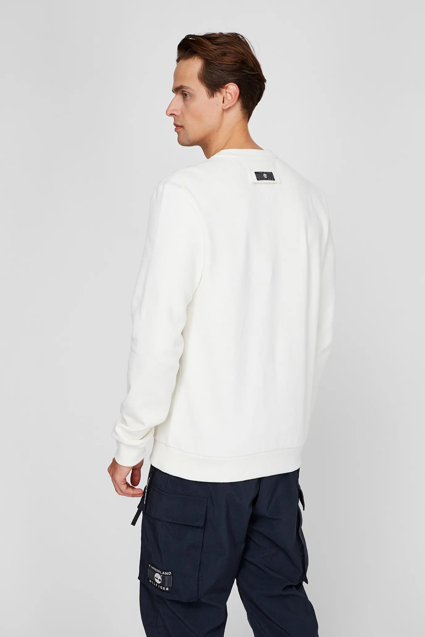Мужской белый свитшот Tommy Hilfiger x Timberland 11