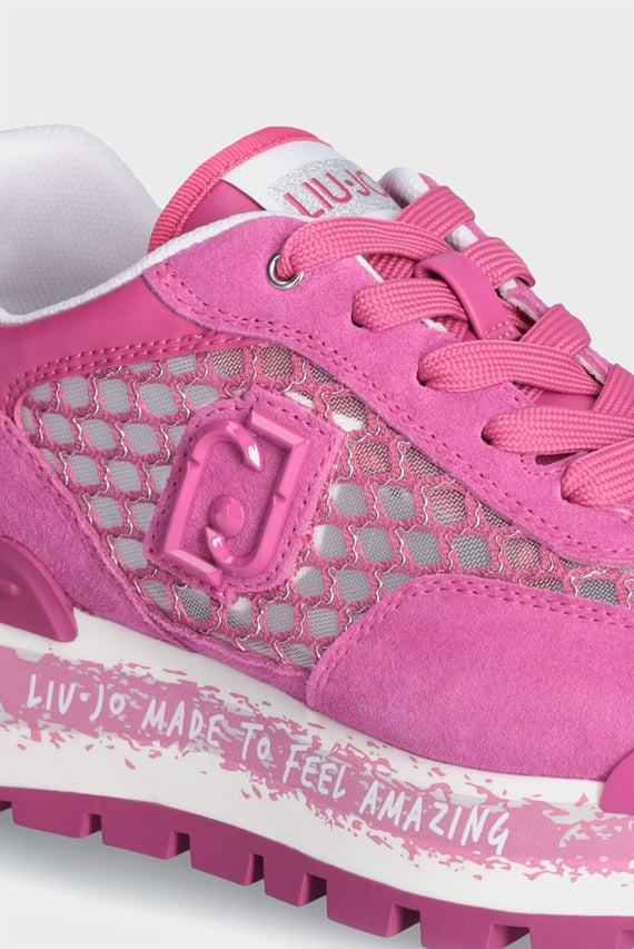 Кроссовки AMAZING 23 - SNEAKER COW SUEDE NET PINK SILVER