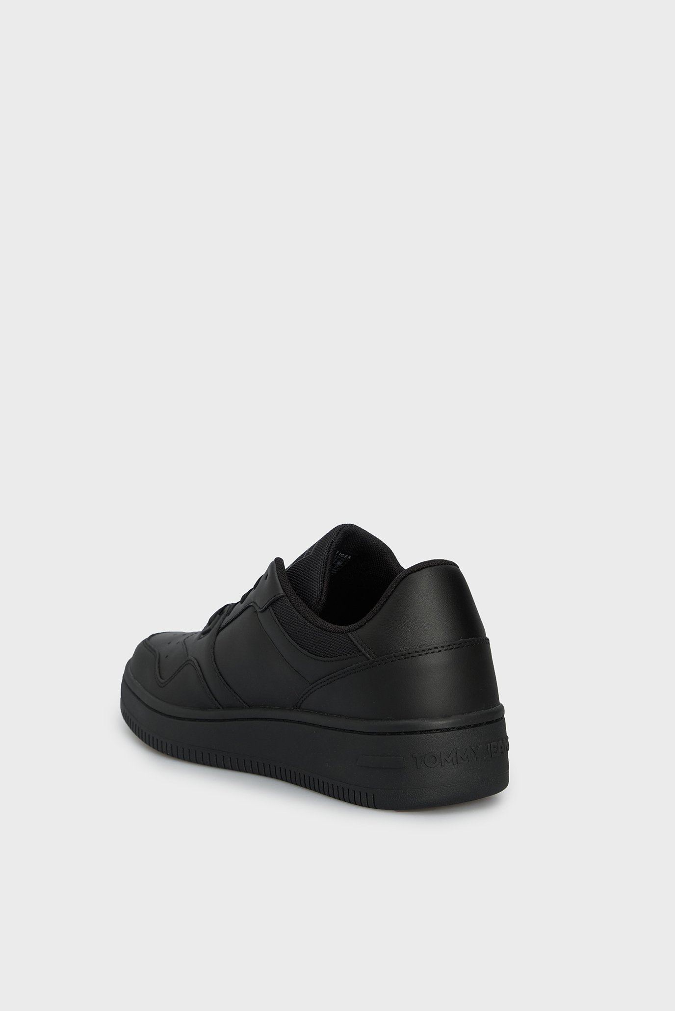 Мужские черные кожаные сникерcы TJM RETRO BASKET ESS 5