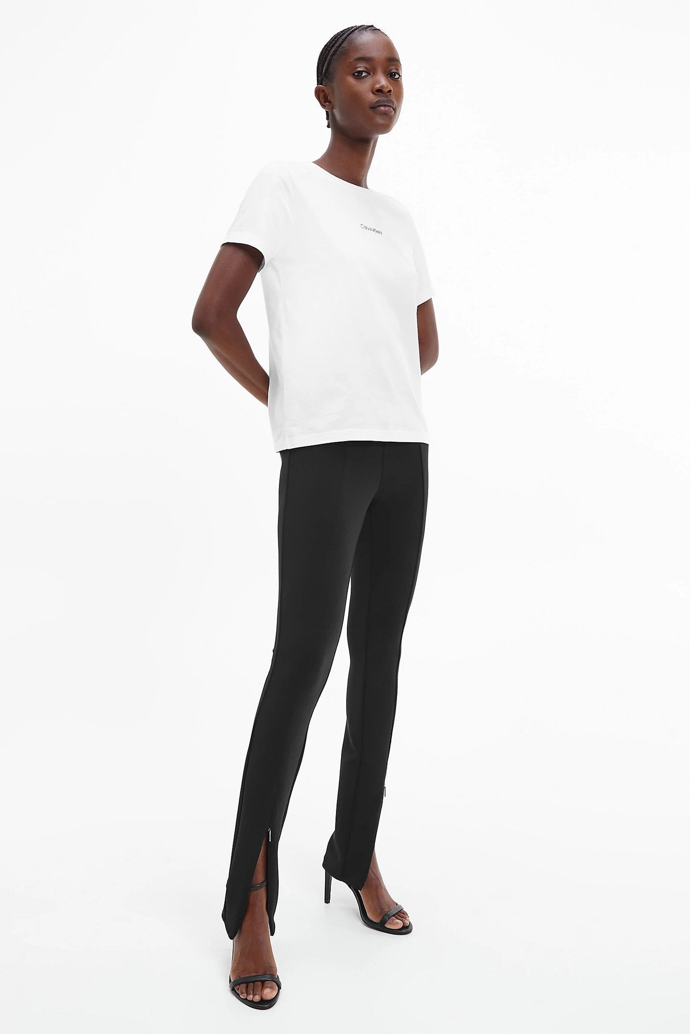 Женская белая футболка MICRO LOGO REGULAR 9