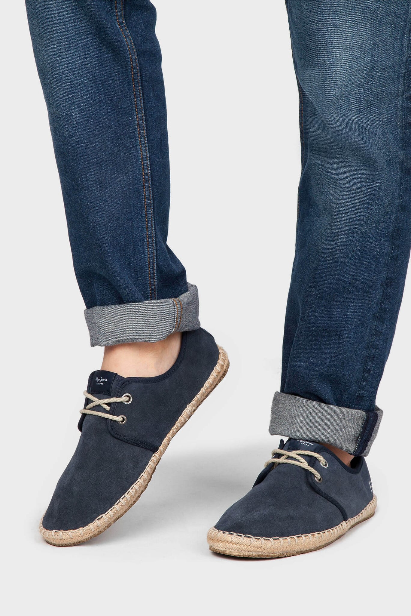 Мужские синие замшевые эспадрильи 5