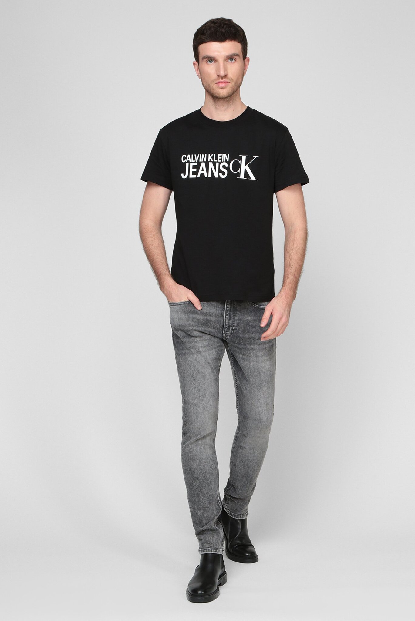 Мужские серые джинсы 2