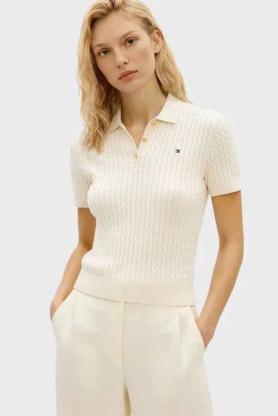 Поло CO CABLE FINE GG POLO S S SWT Tommy Hilfiger