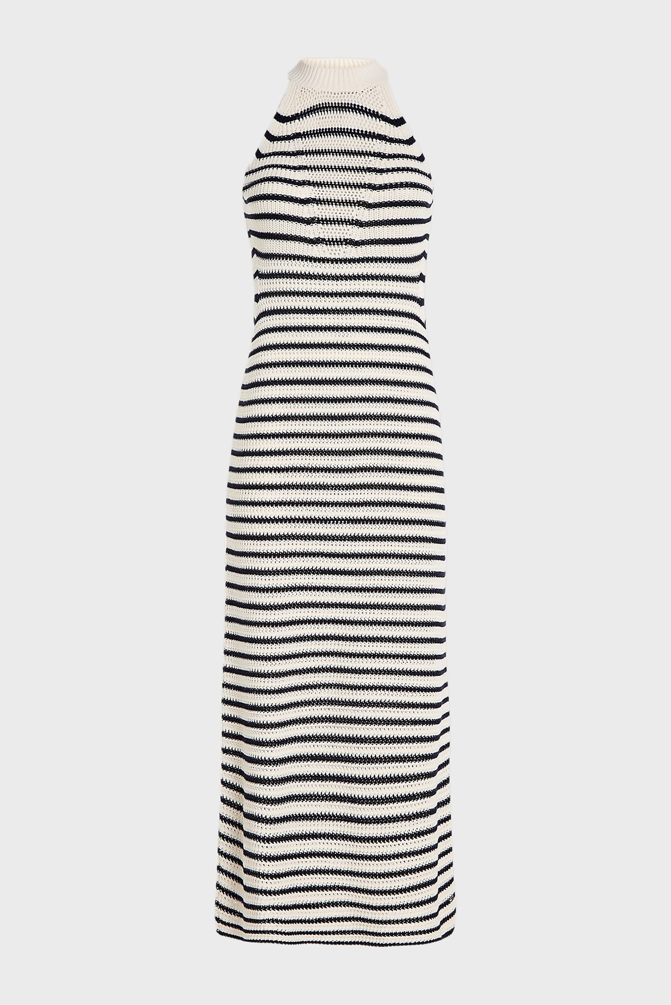 Женское платье в полоску CROCHET STP MIDI SWT 5