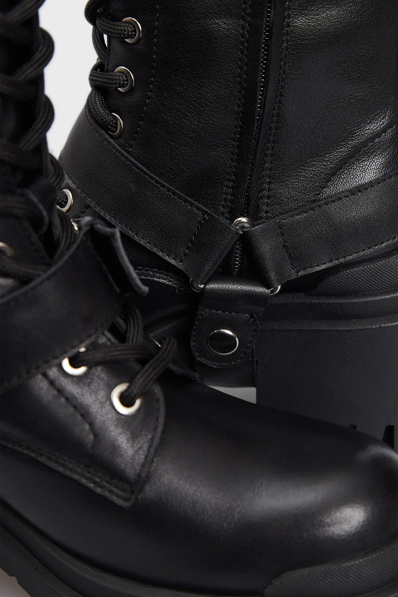 Женские черные кожаные ботинки Cattleya 3