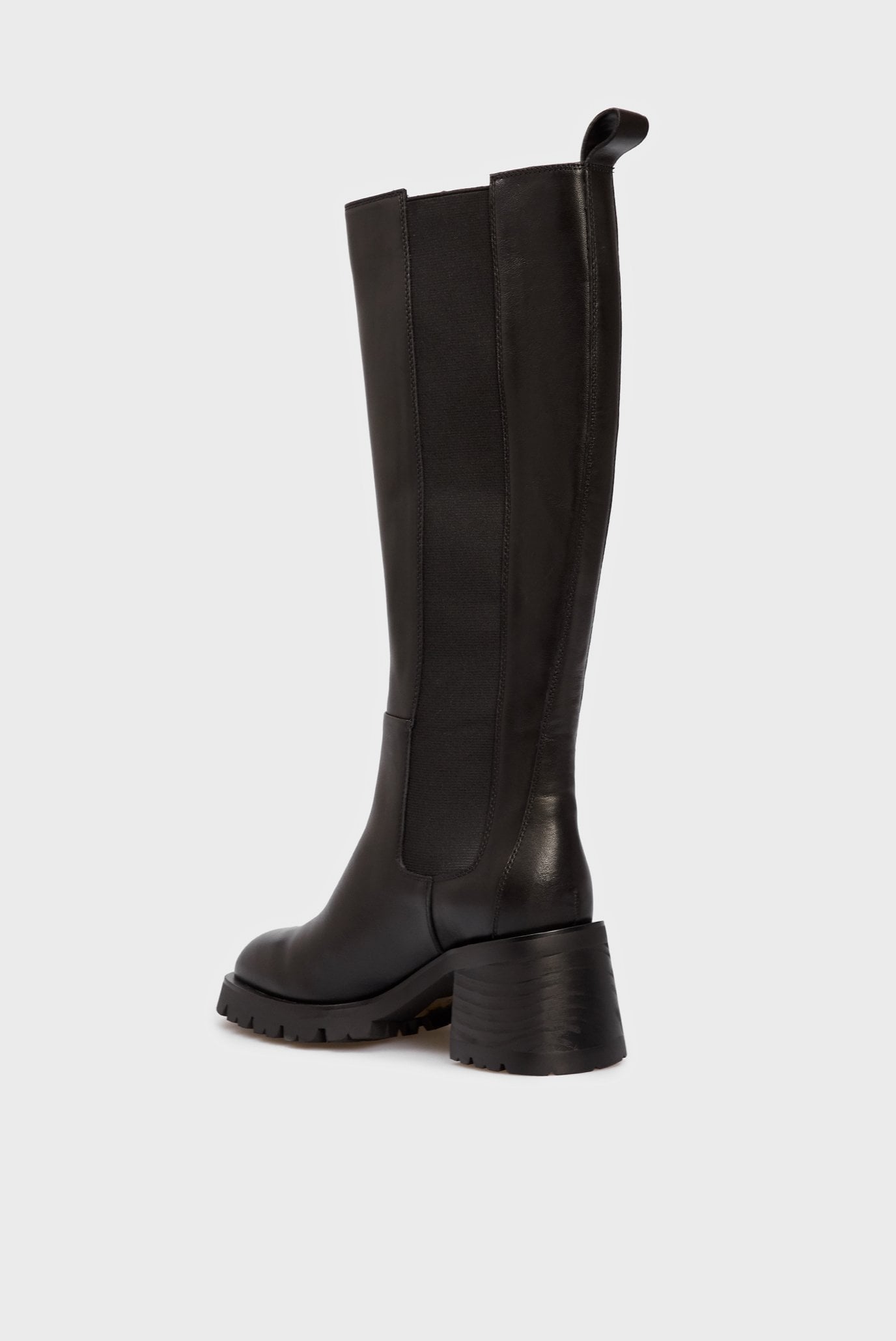 Женские черные кожаные сапоги Scilly 4