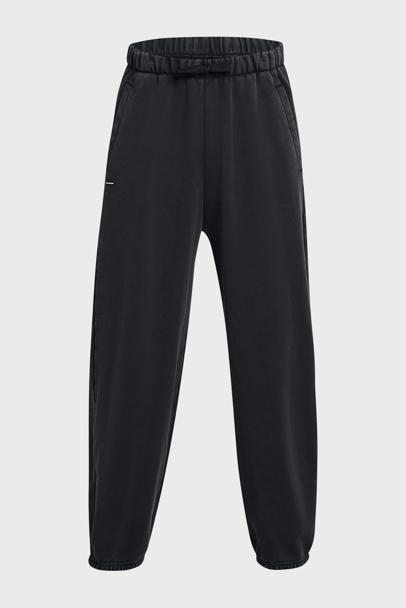 Мужские черные спортивные брюки UA Icon HWT Flc Wash OS Pant 5