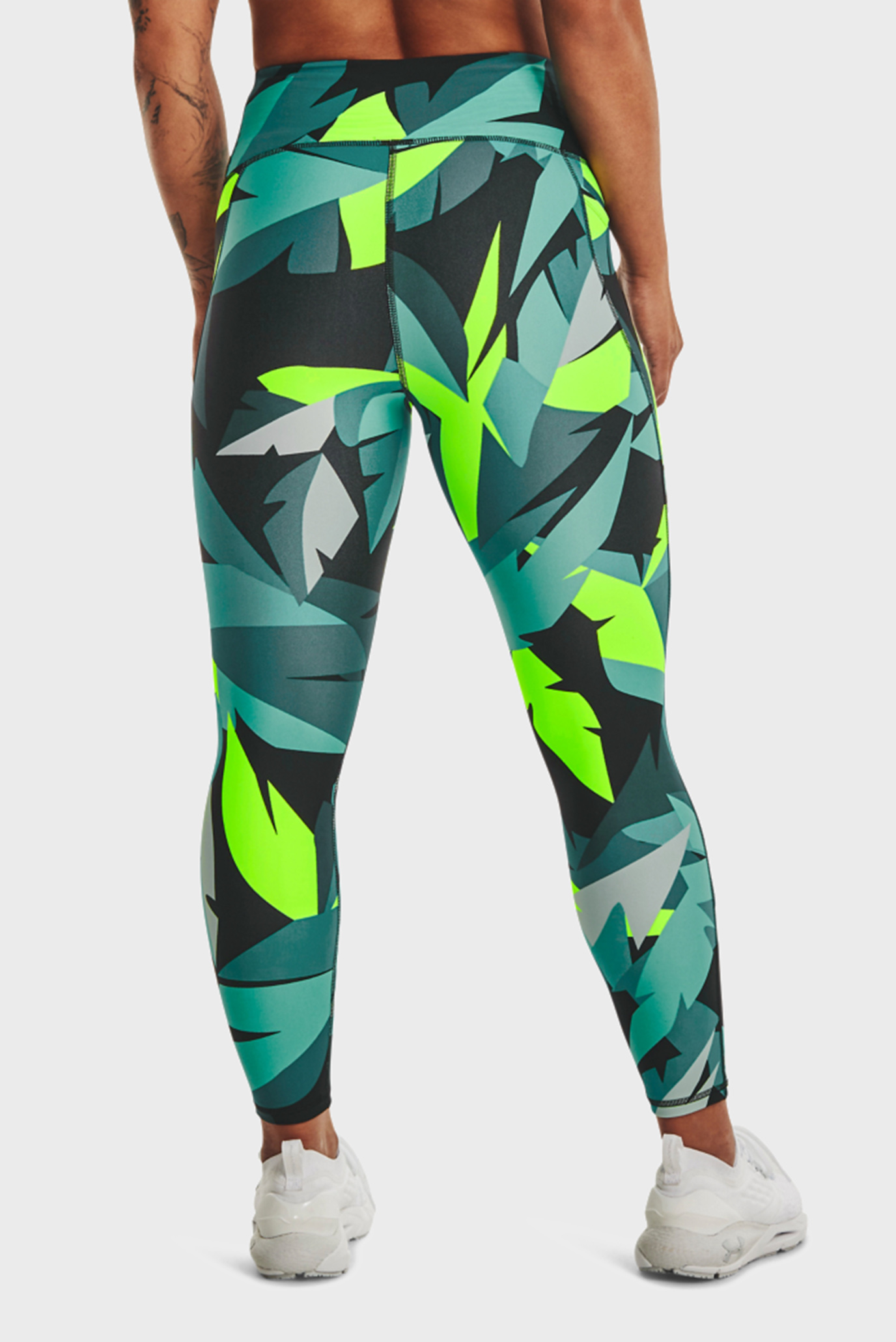 Женские бирюзовые тайтсы с узором Armour AOP Ankle Leg 3